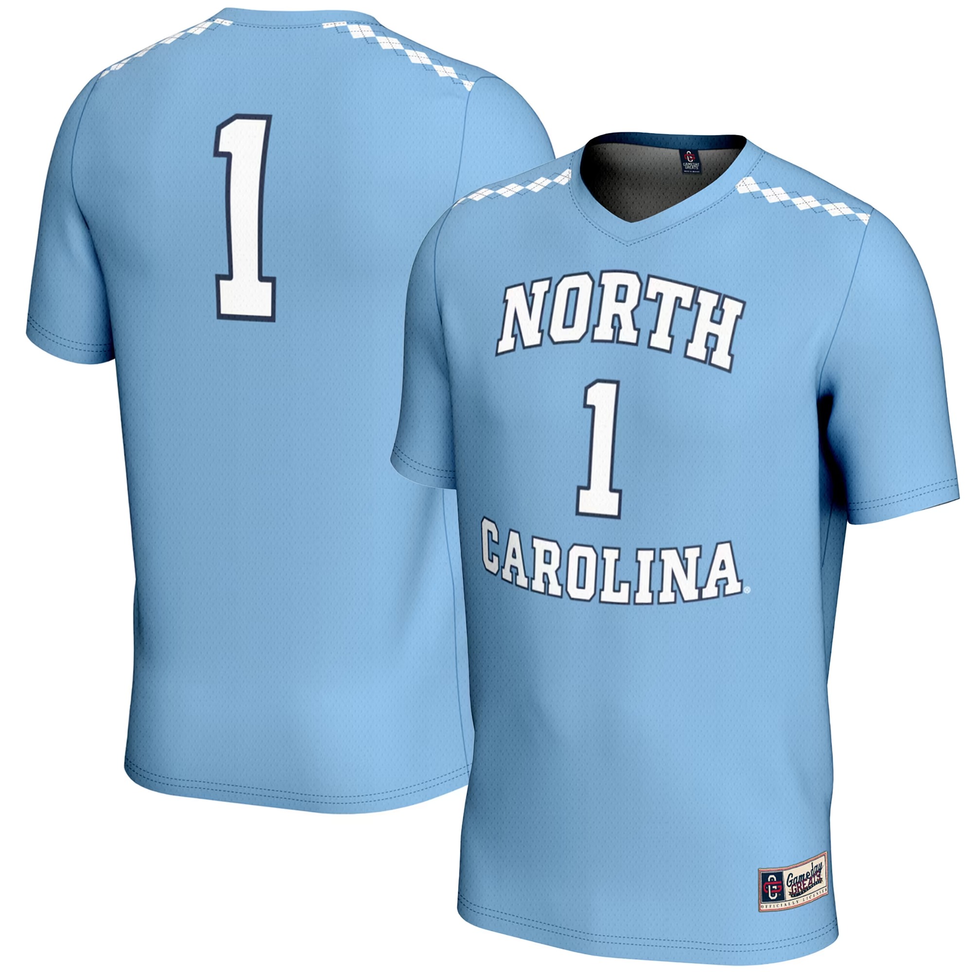 Hunk Wear - #1 North Carolina Tar Heels GameDay Greats Youth Lightweight Women's Lacrosse Jersey - Carolina Blue