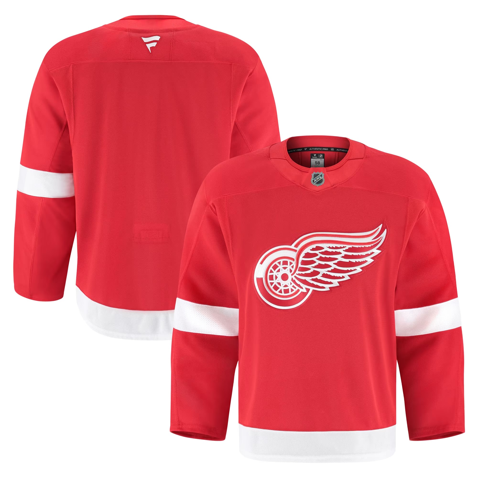 Hunk Wear - Detroit Red Wings Fanatics Home Authentic Pro Jersey - Red