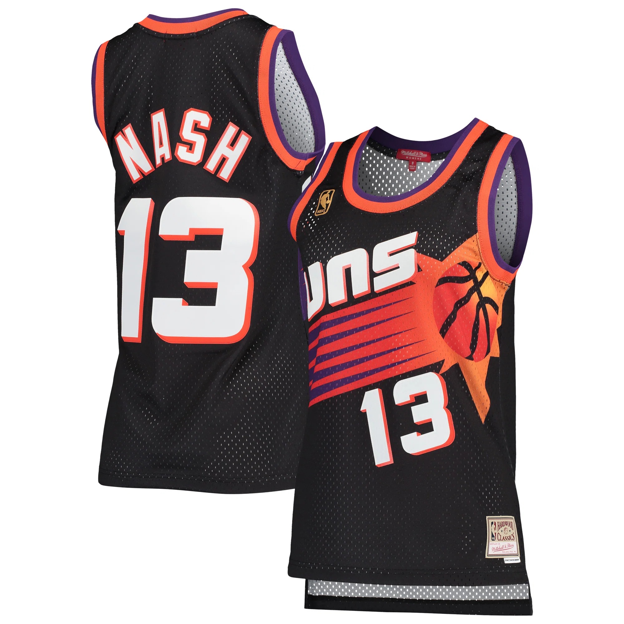 Hunk Wear - Steve Nash Phoenix Suns Mitchell & Ness Women's Hardwood Classics Swingman Jersey - Black