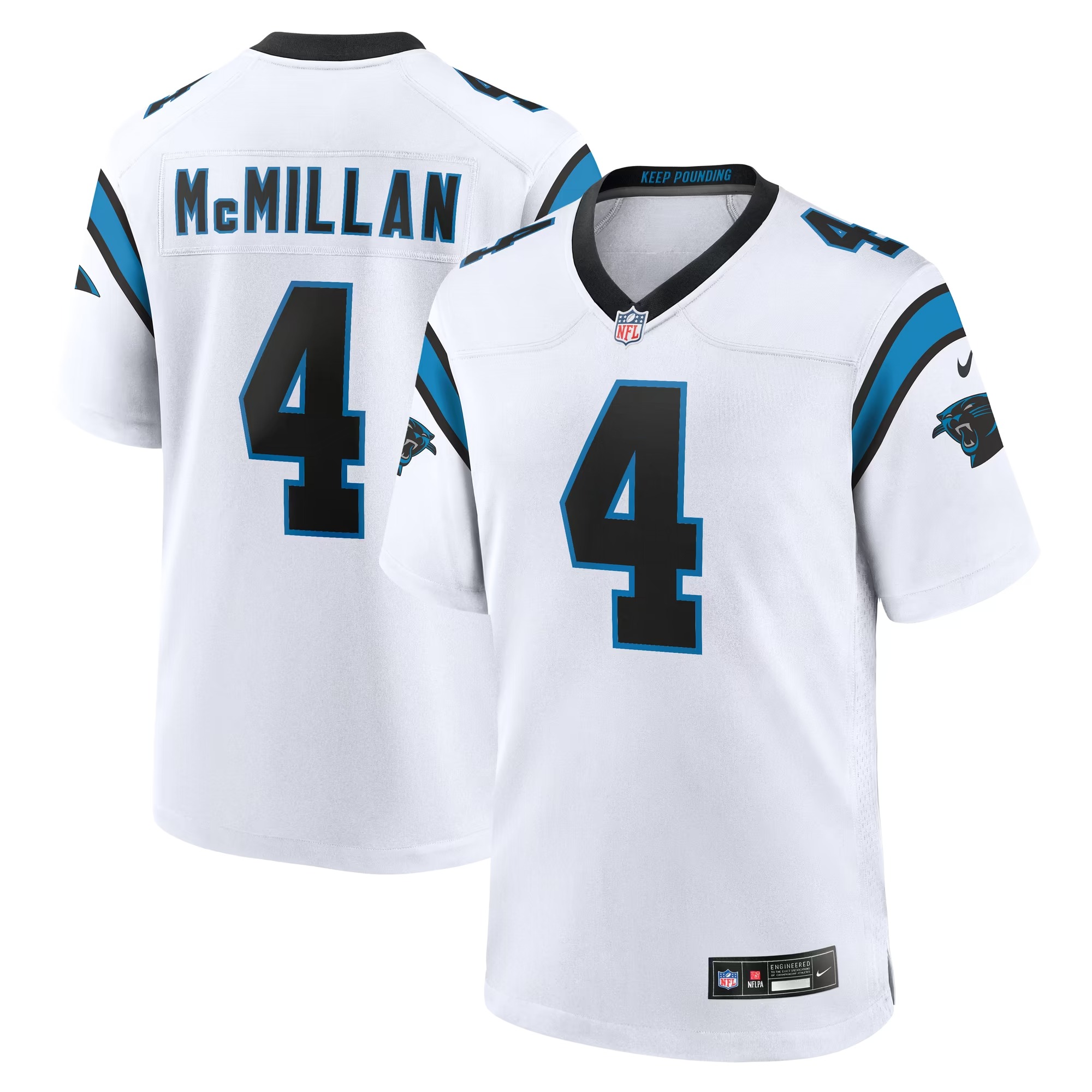 Hunk Wear - Tetairoa McMillan Carolina Panthers Nike Game Jersey - White