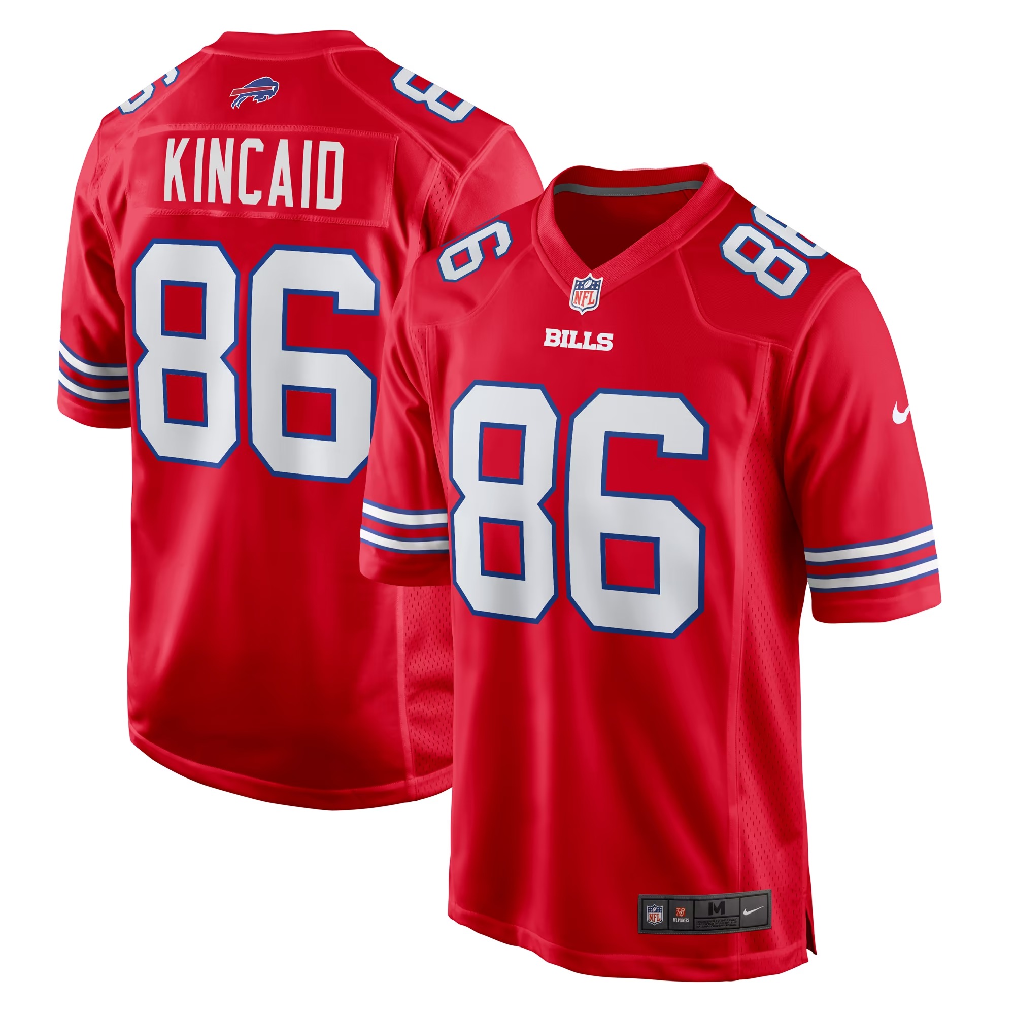 Hunk Wear - Dalton Kincaid Buffalo Bills Nike Alternate Game Jersey - Red