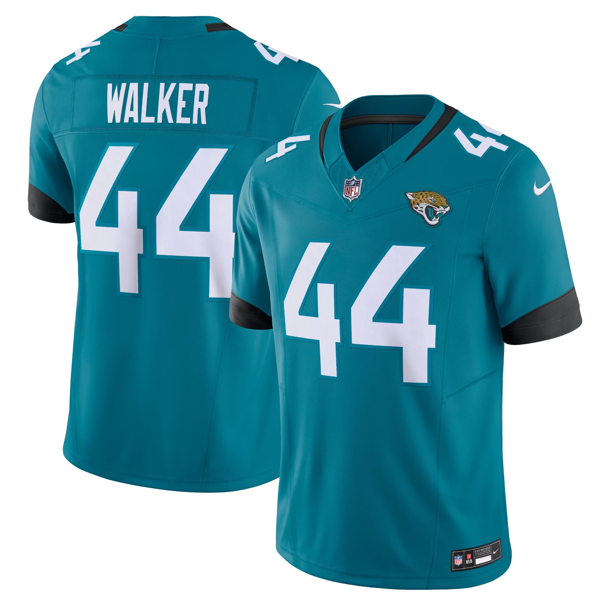 Hunk Wear - Travon Walker Jacksonville Jaguars Nike Vapor F.U.S.E. Limited Jersey - Teal