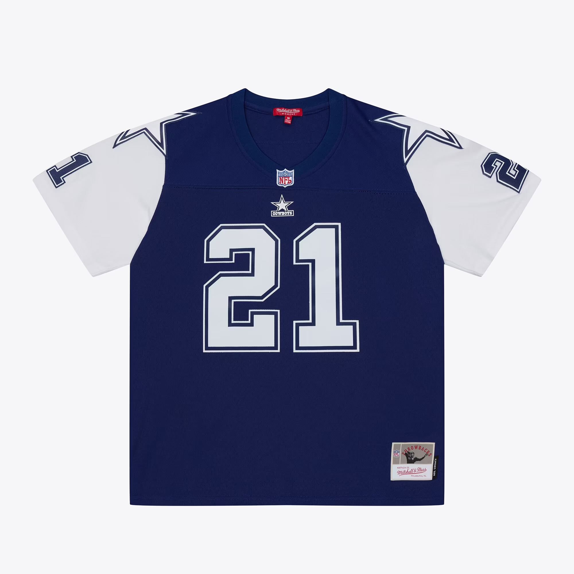 Hunk Wear - Deion Sanders Dallas Cowboys Mitchell & Ness Women's 1995 Legacy Replica Jersey - Navy