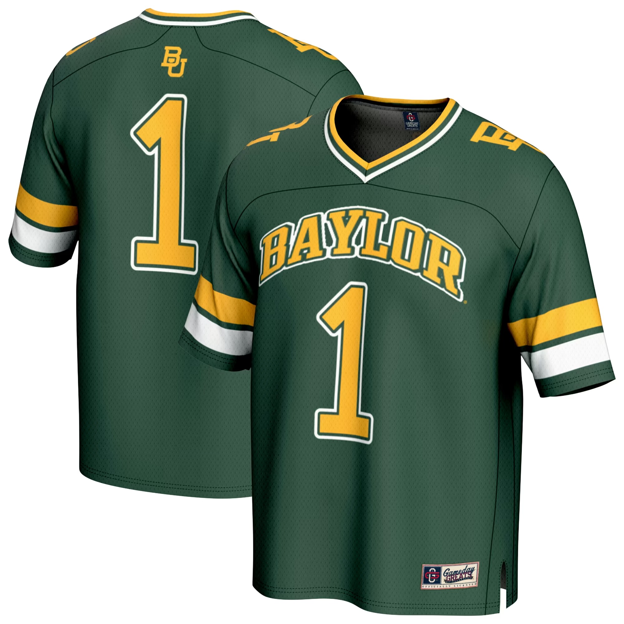 Hunk Wear - #1 Baylor Bears GameDay Greats Unisex Collegiate Football Fashion Jersey - Green
