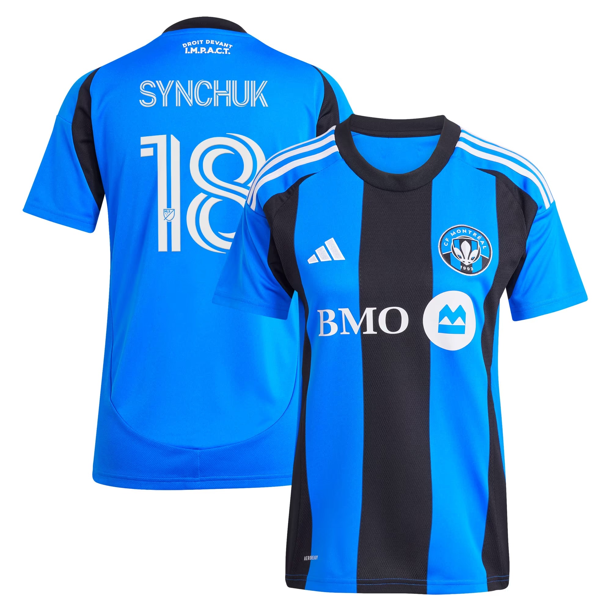 Hunk Wear - Hennadii Synchuk CF Montreal adidas Women's 2025 MontrÃ©al Original Replica Jersey - Blue