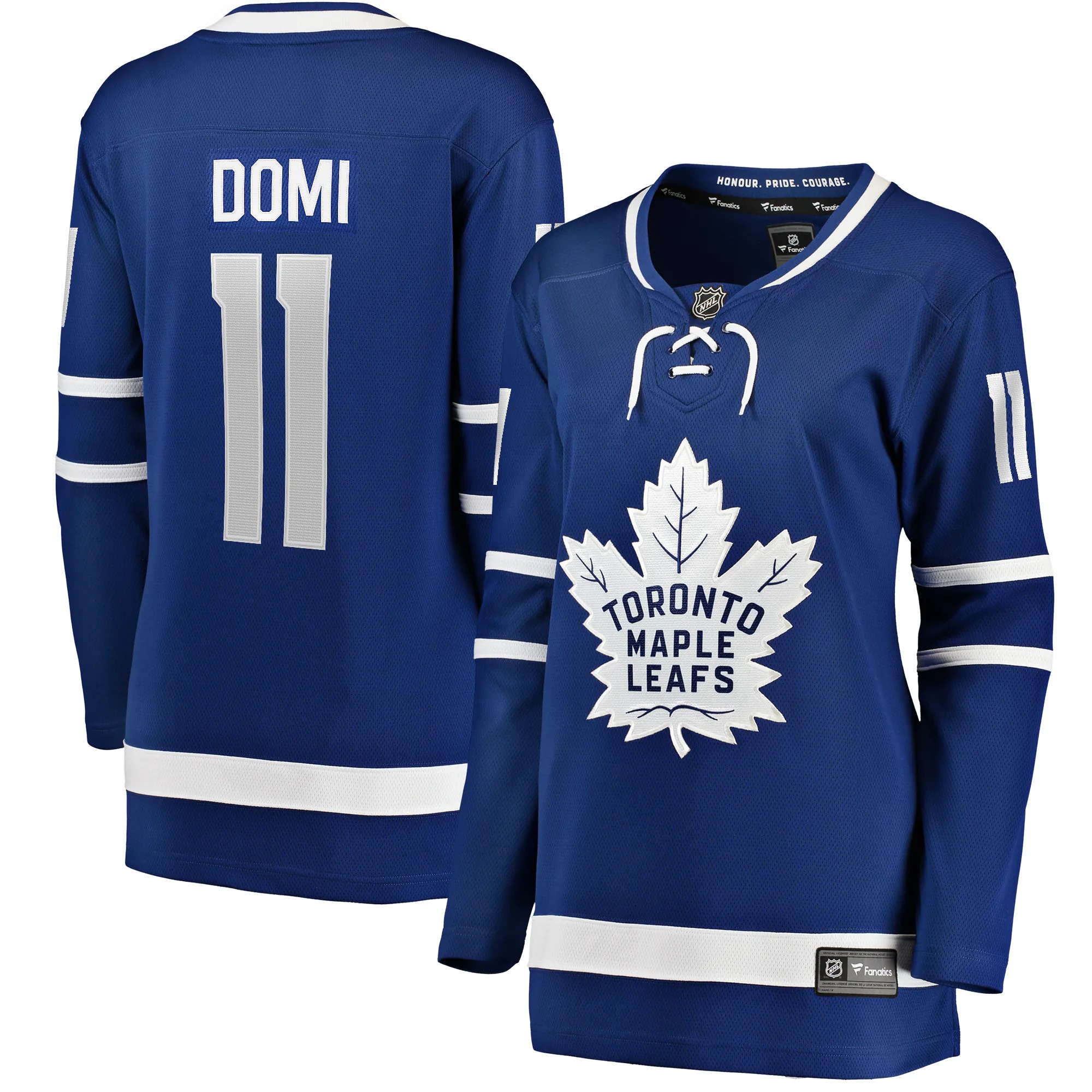 Hunk Wear - Max Domi Toronto Maple Leafs Fanatics Women's Home Breakaway Player Jersey - Blue
