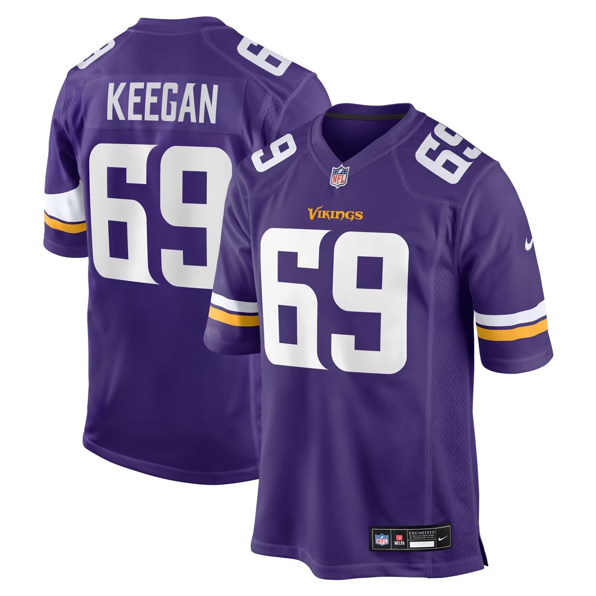 Hunk Wear - Trevor Keegan Minnesota Vikings Nike Team Game Jersey - Purple