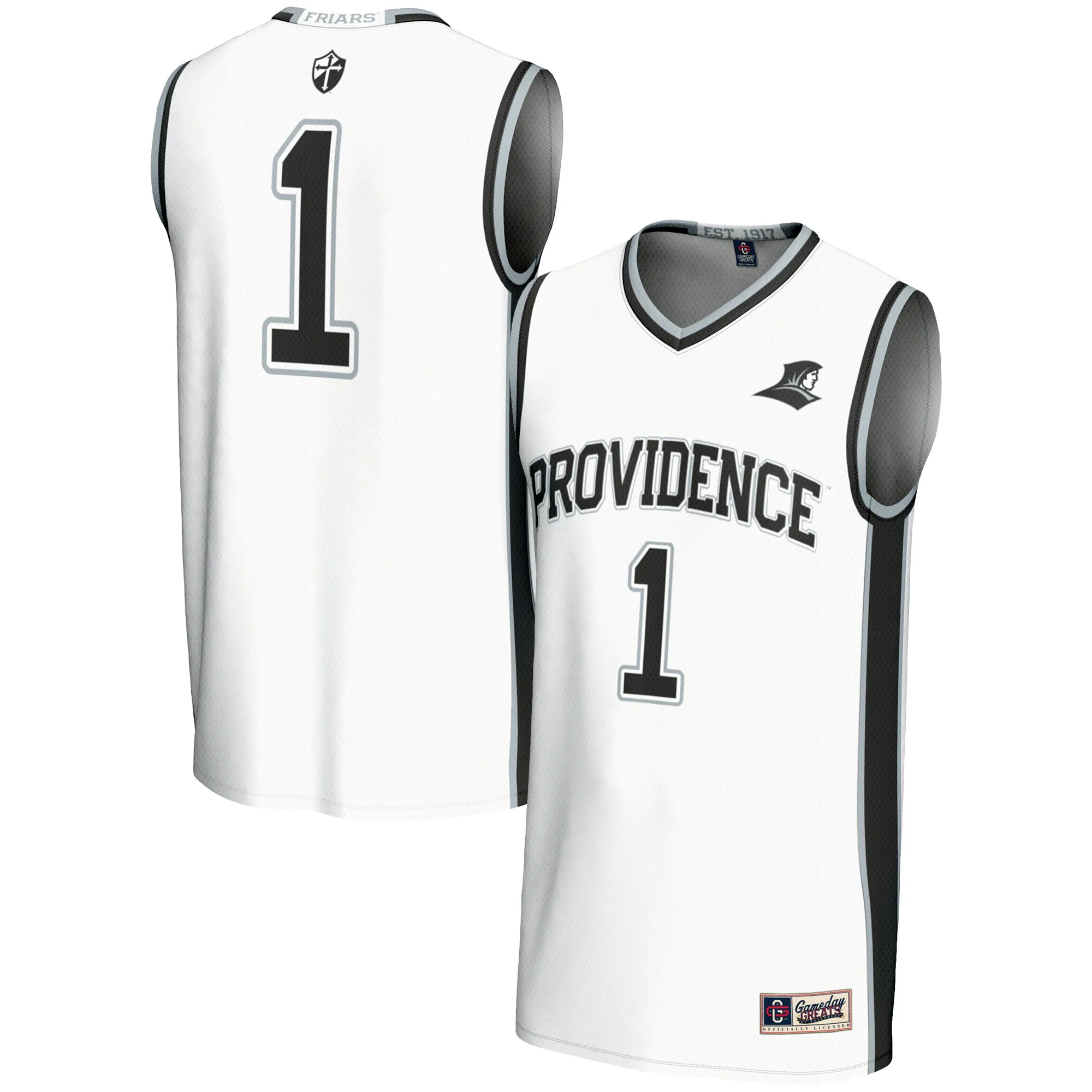 Hunk Wear - #1 Providence Friars GameDay Greats Unisex Lightweight Basketball Jersey - White