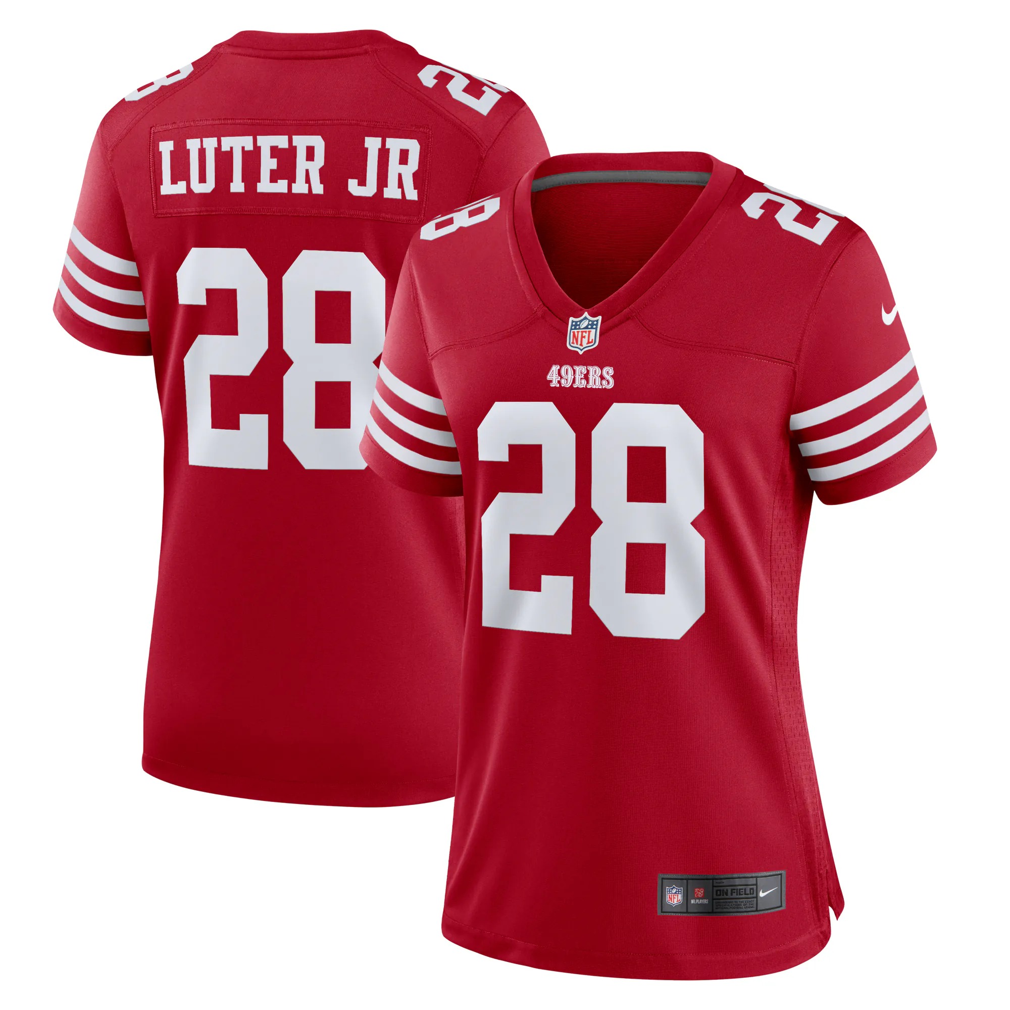 Hunk Wear - Darrell Luter Jr. San Francisco 49ers Nike Women's Game Jersey - Scarlet