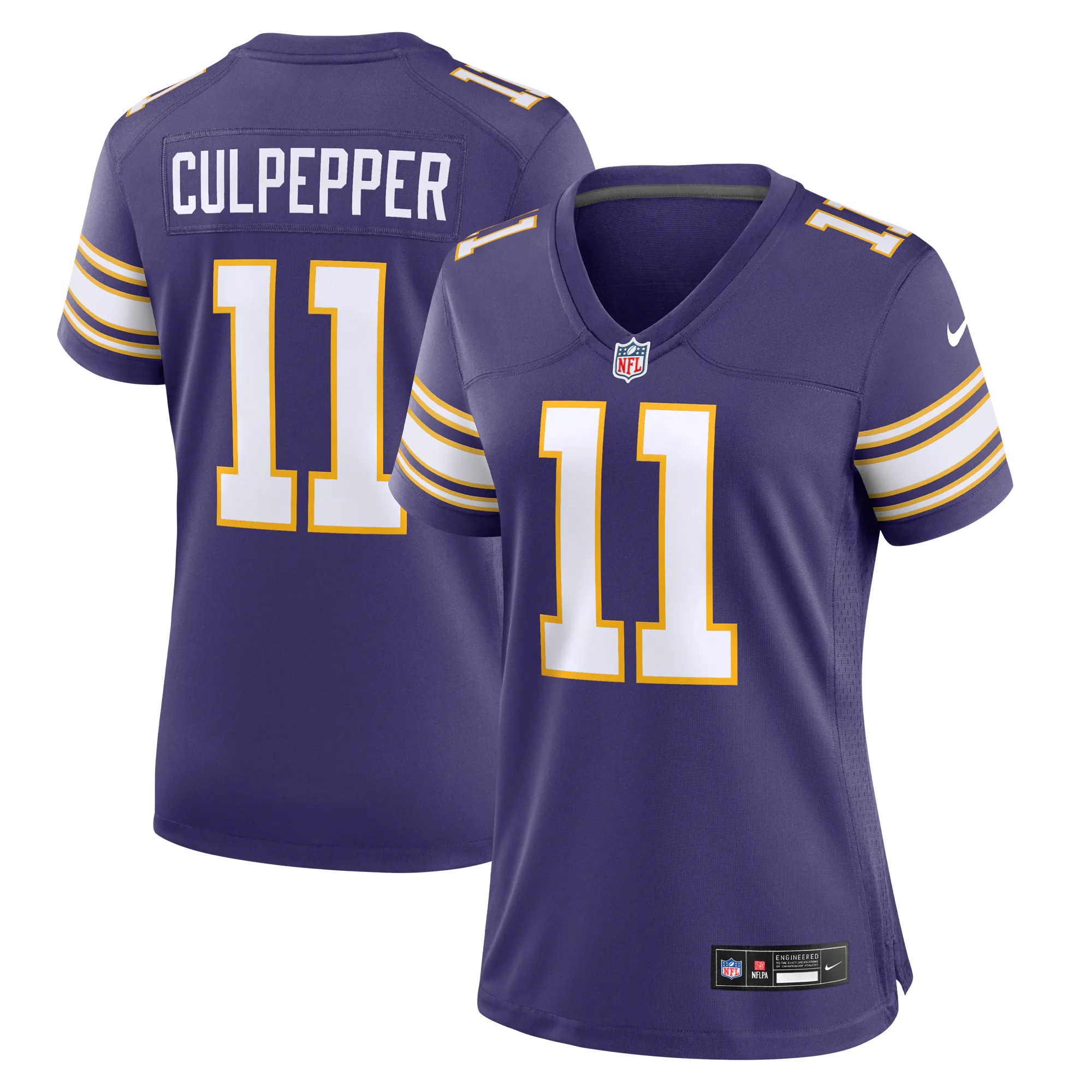 Hunk Wear - Daunte Culpepper Minnesota Vikings Nike Women's Classic Retired Player Game Jersey - Purple