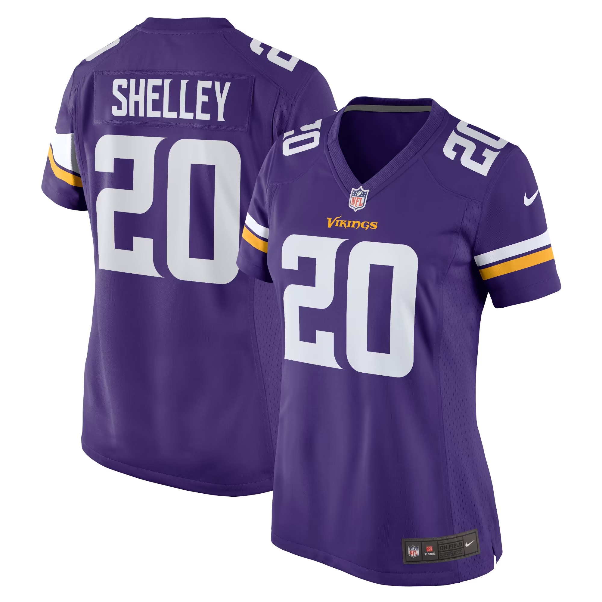 Hunk Wear - Duke Shelley Minnesota Vikings Nike Women's Home Game Player Jersey - Purple