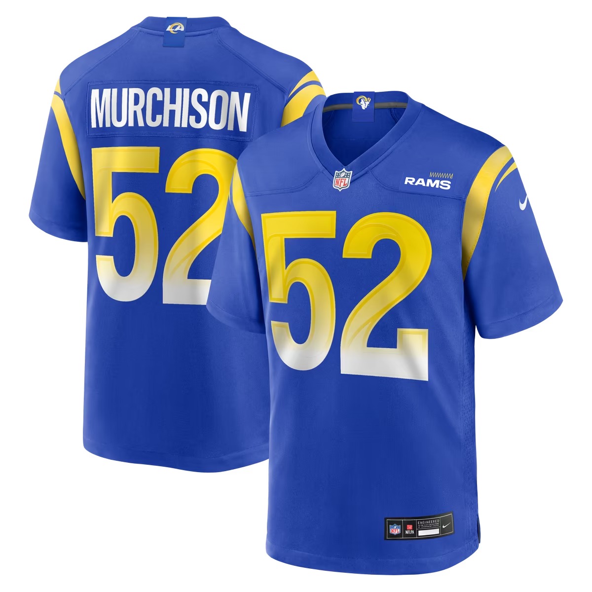 Hunk Wear - Larrell Murchison Los Angeles Rams Nike Team Game Jersey - Royal