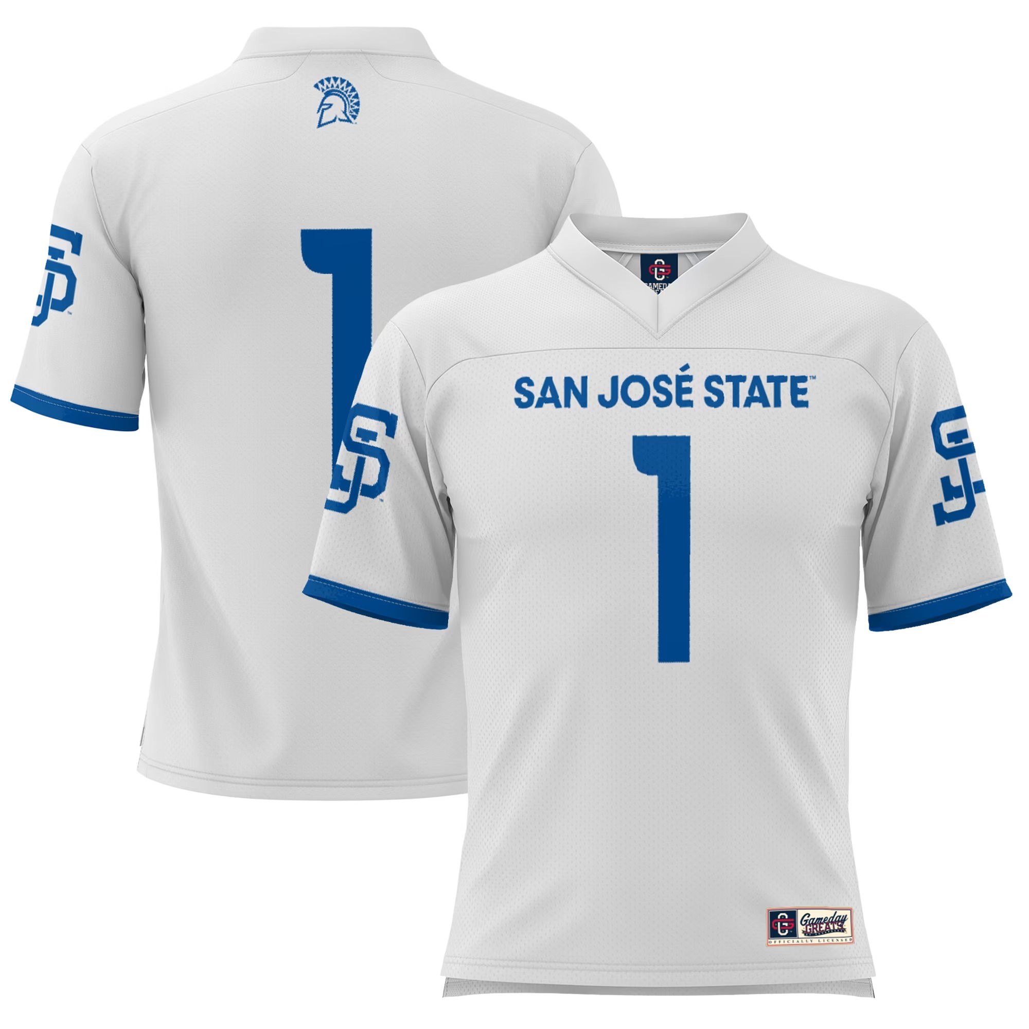 Hunk Wear - #1 San Jose State Spartans GameDay Greats Football Jersey - White