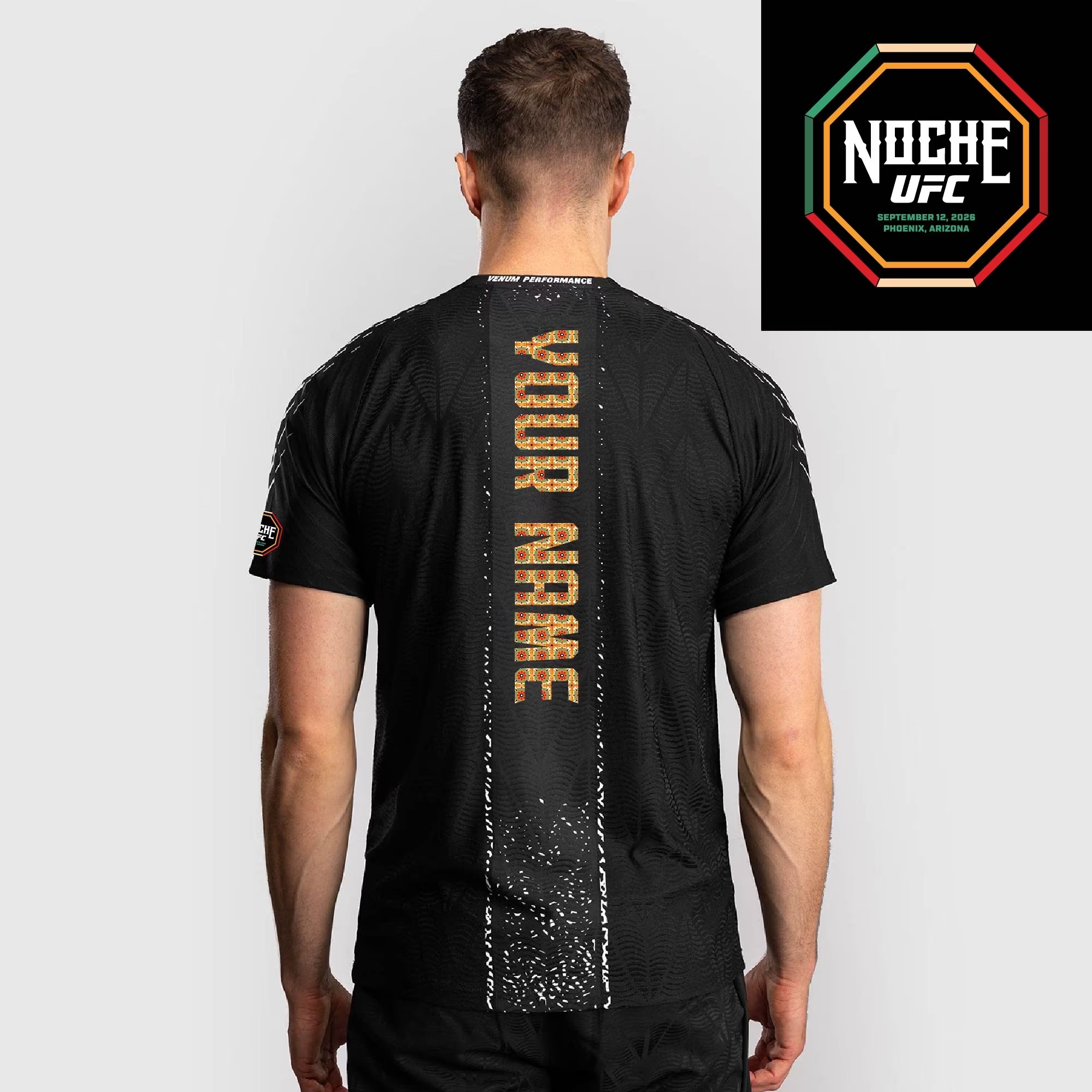 Hunk Wear - UFC Zenith by Venum Personalized Authentic Fight Night Noche Walkout Jersey - Black