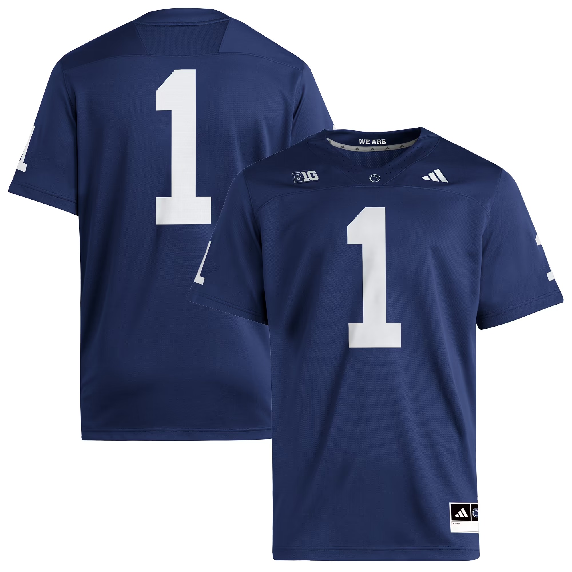 Hunk Wear - #1 Penn State Nittany Lions adidas Premier Jersey - Home Navy