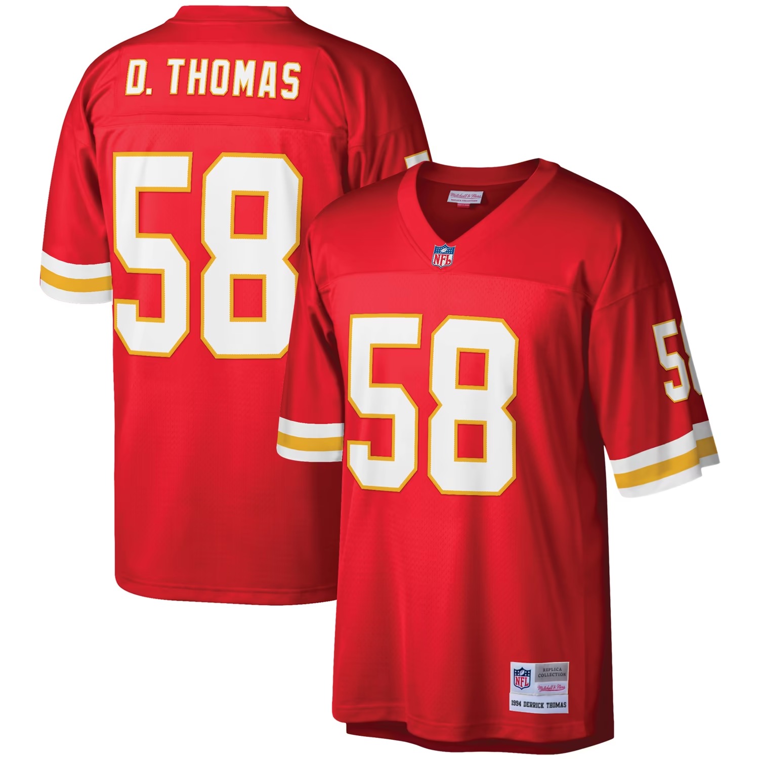Hunk Wear - Derrick Thomas Kansas City Chiefs Mitchell & Ness Legacy Replica Jersey - Red