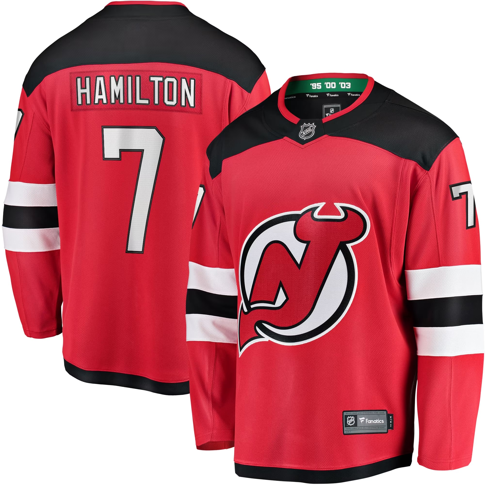 Hunk Wear - Dougie Hamilton New Jersey Devils Fanatics Breakaway Player Jersey - Red