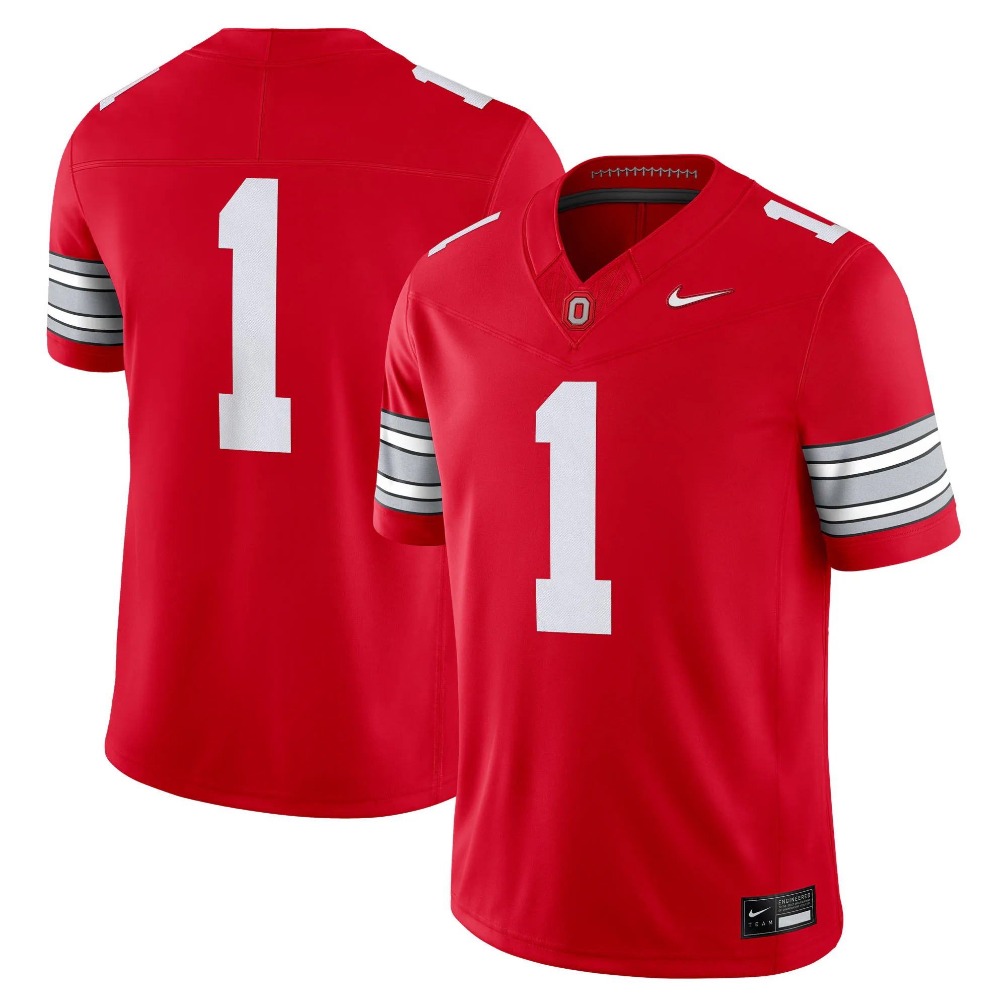 Hunk Wear - #1 Ohio State Buckeyes Nike Home Vapor F.U.S.E. Limited Football Jersey - Scarlet