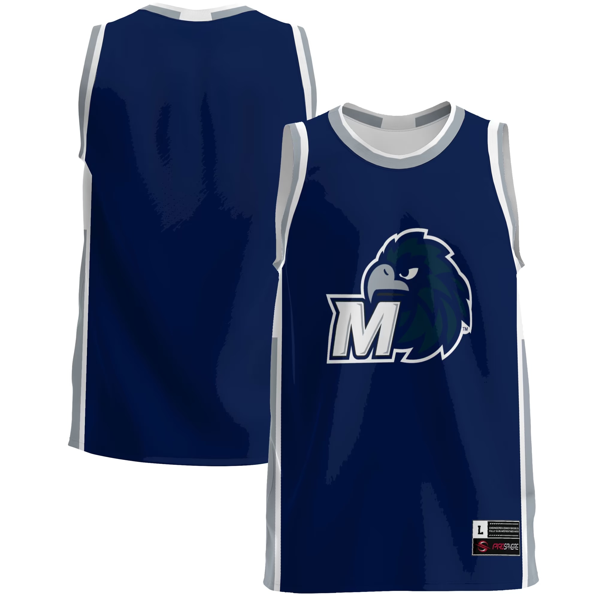 Hunk Wear - Monmouth Hawks GameDay Greats Lightweight Basketball Jersey - Blue