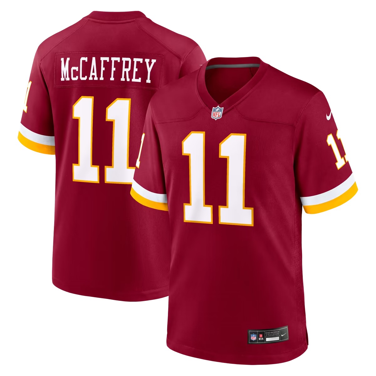 Hunk Wear - Luke McCaffrey Washington Commanders Nike Game Jersey - Burgundy