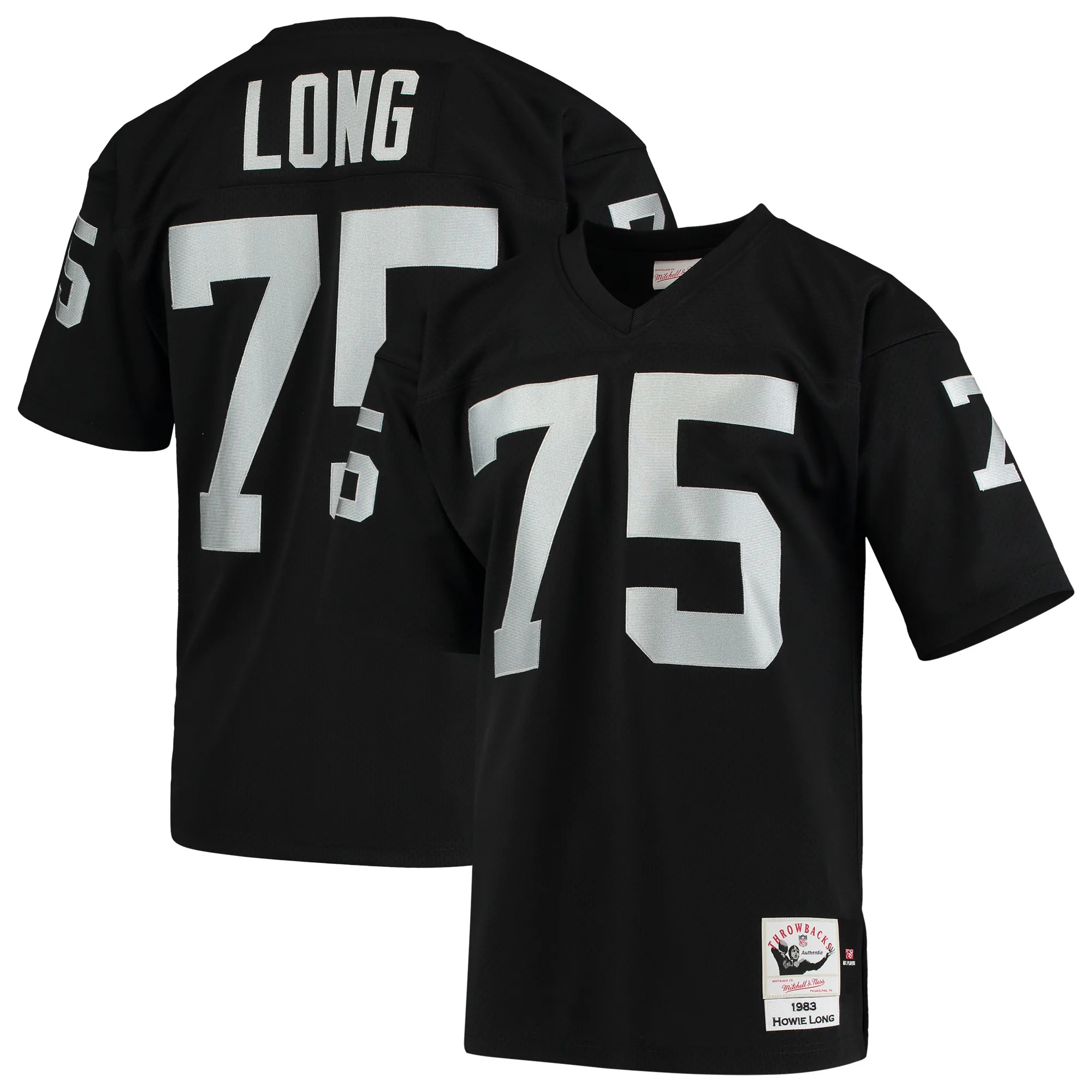 Hunk Wear - Howie Long Las Vegas Raiders 1983 Mitchell & Ness Authentic Throwback Retired Player Jersey - Black