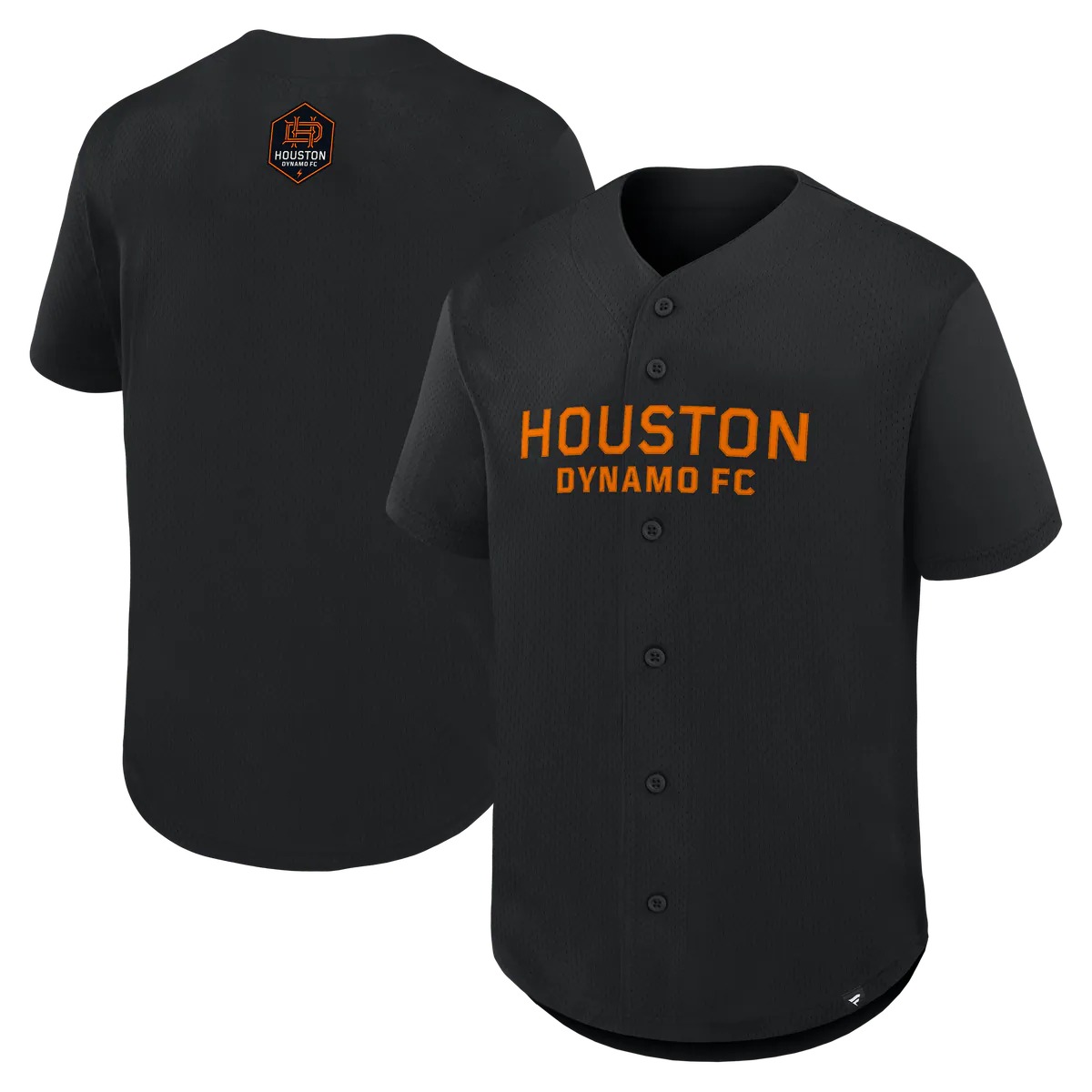 Hunk Wear - Houston Dynamo FC Fanatics Maximum Intensity Button-Up Jersey - Black