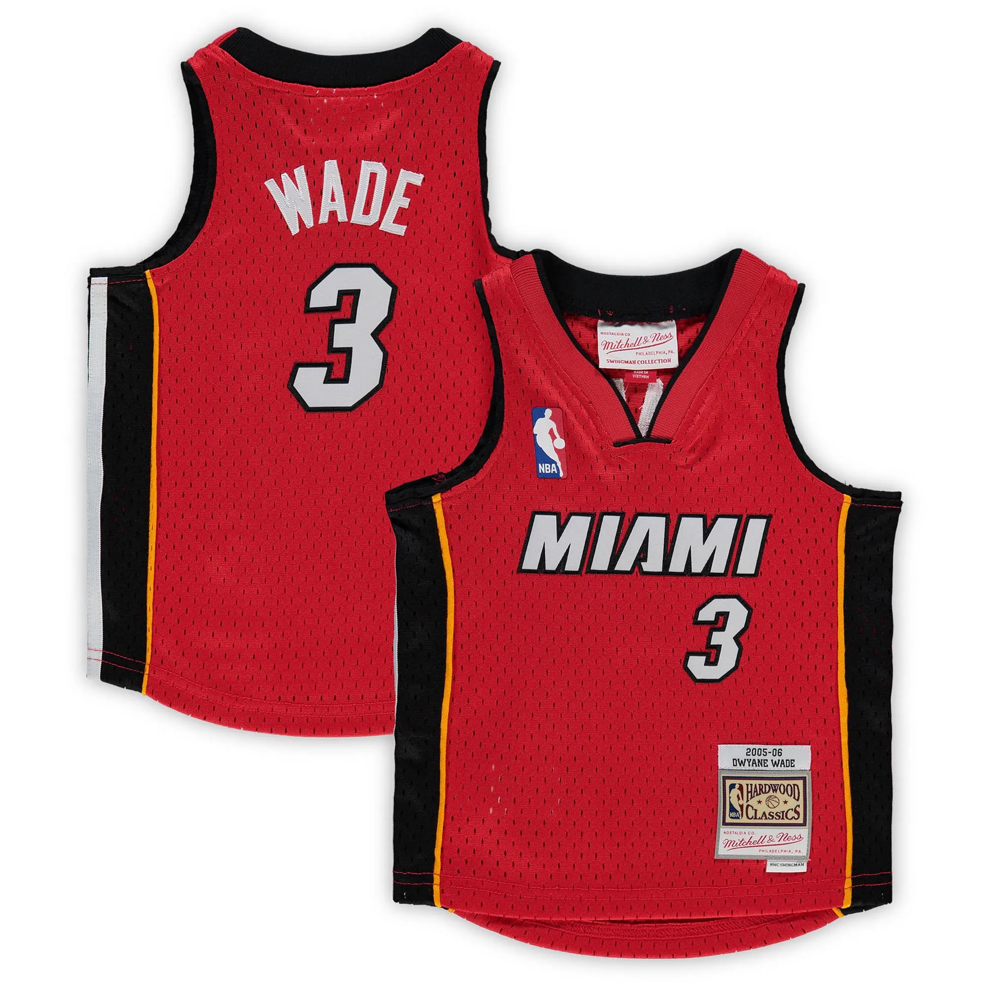 Hunk Wear - Dwyane Wade Miami Heat Mitchell & Ness Infant 2005_06 Hardwood Classics Player Jersey - Red