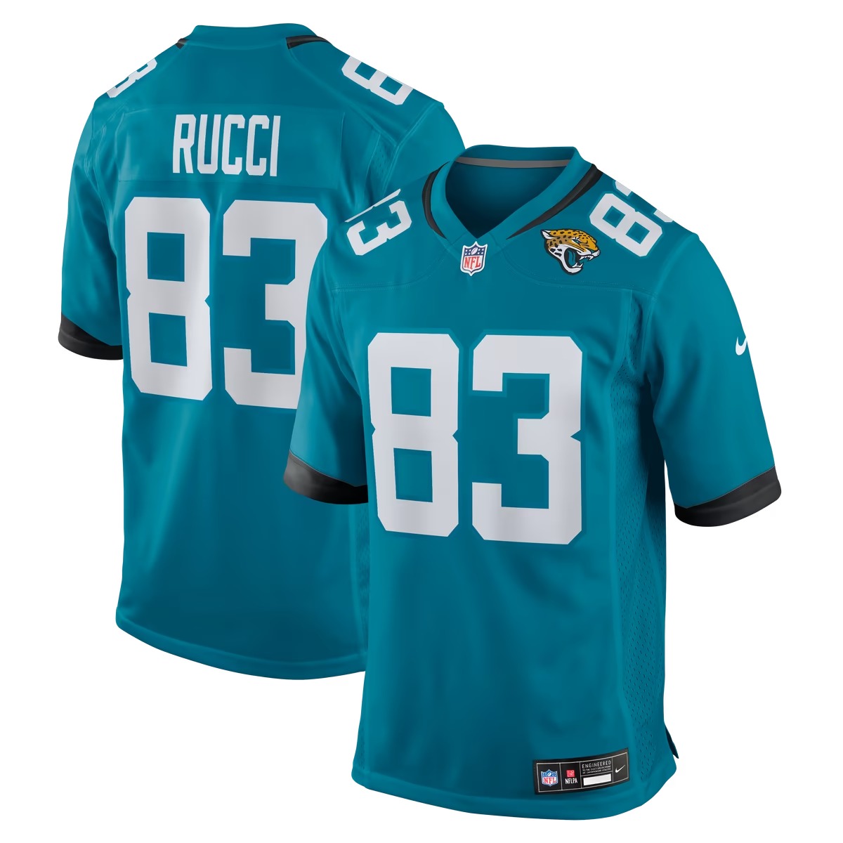 Hunk Wear - Hayden Rucci Jacksonville Jaguars Nike Team Game Jersey - Teal