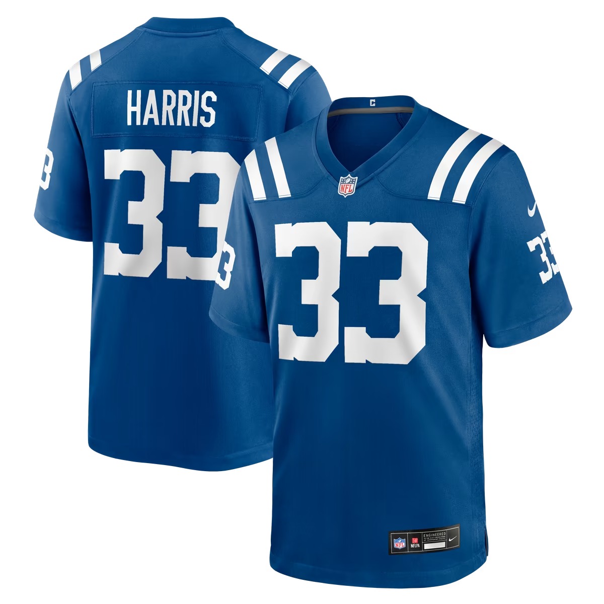 Hunk Wear - Kenneth Harris Indianapolis Colts Nike Team Game Jersey - Royal