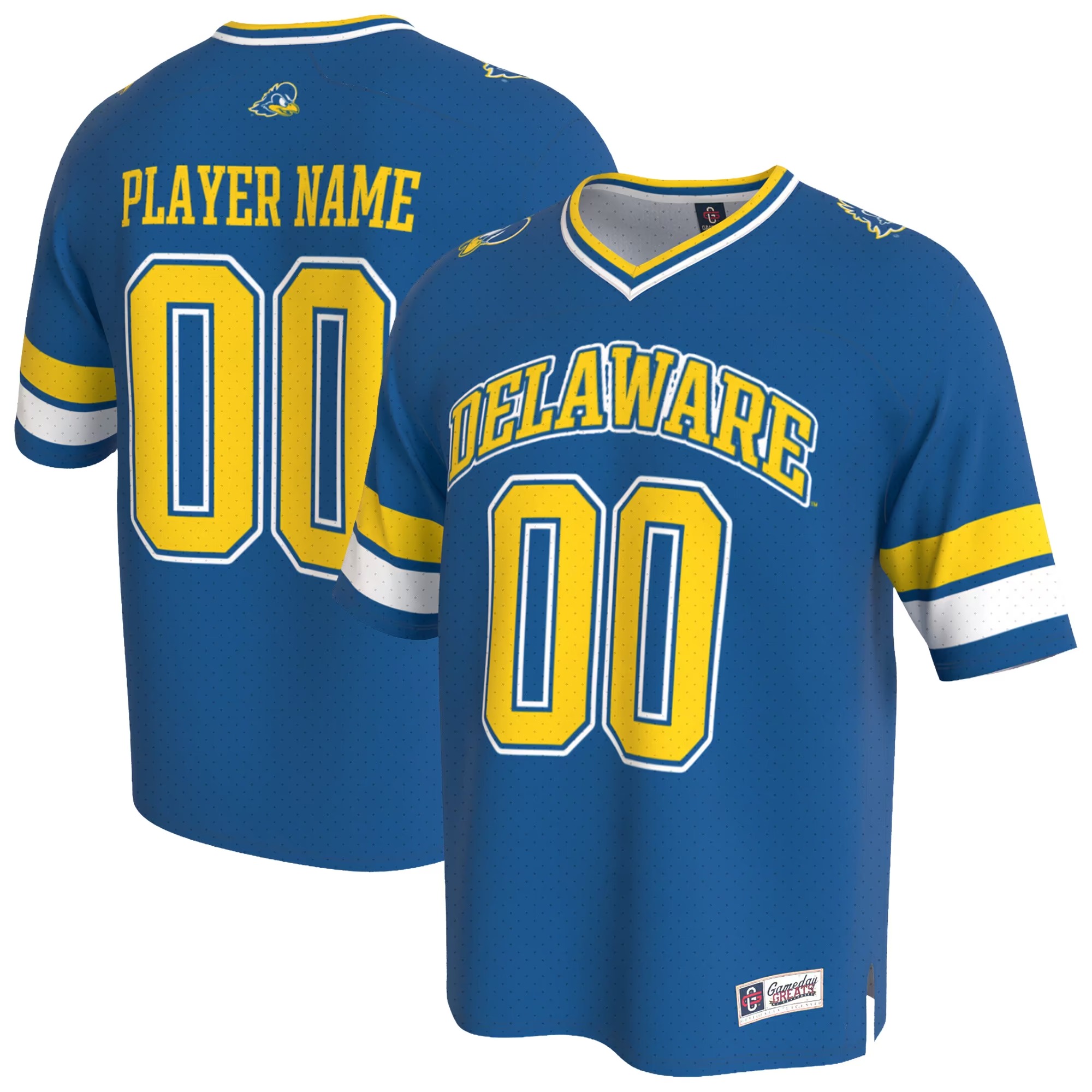 Hunk Wear - Delaware Fightin' Blue Hens GameDay Greats Youth Lightweight Collegiate Football NIL Pick-A-Player Fashion Jersey - Royal