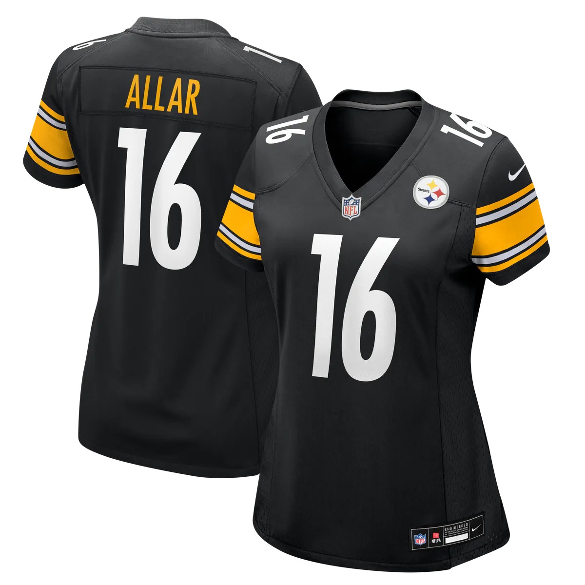 Hunk Wear - Drew Allar Pittsburgh Steelers Nike Women's Team Game Jersey - Black