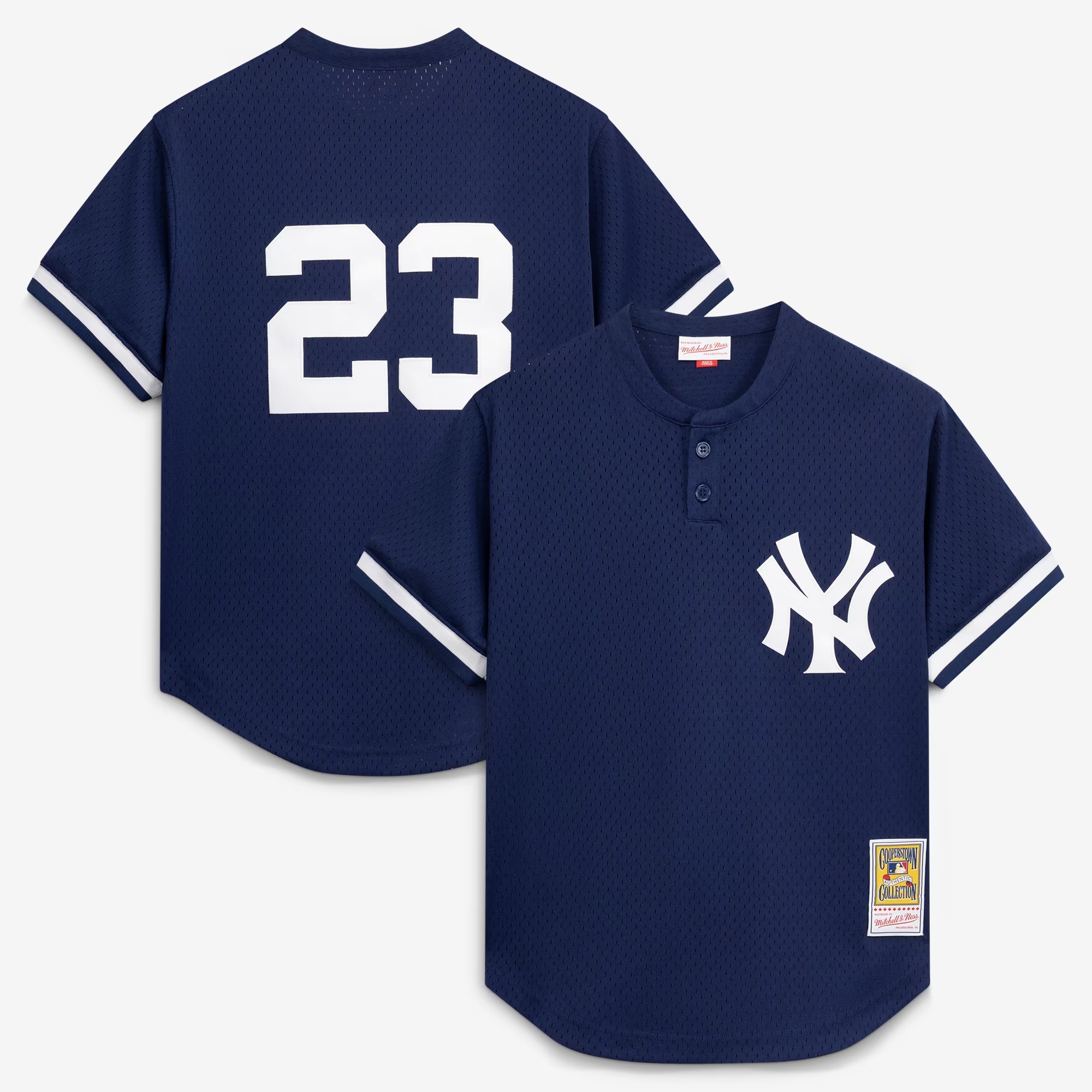 Hunk Wear - Don Mattingly New York Yankees Mitchell & Ness Authentic Batting Practice Jersey - Navy