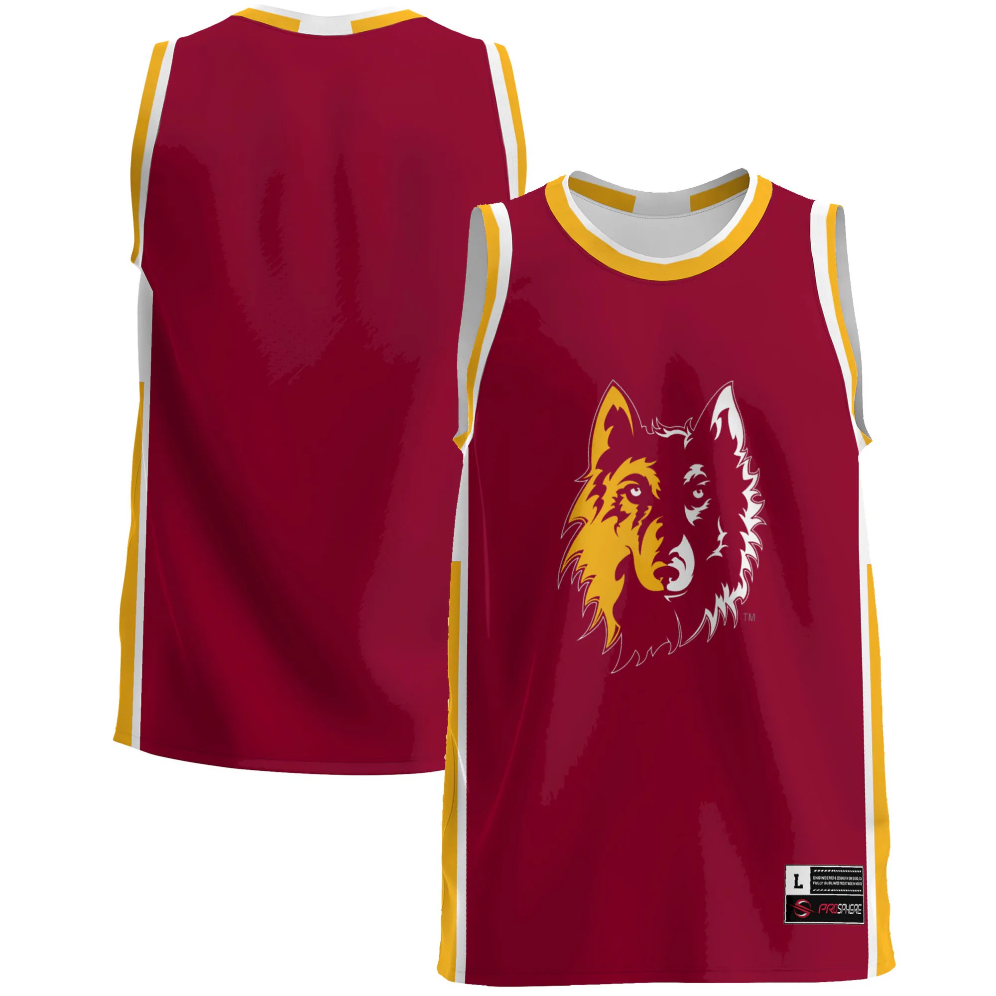 Hunk Wear - Northern State University Wolves GameDay Greats Lightweight Basketball Jersey - Maroon