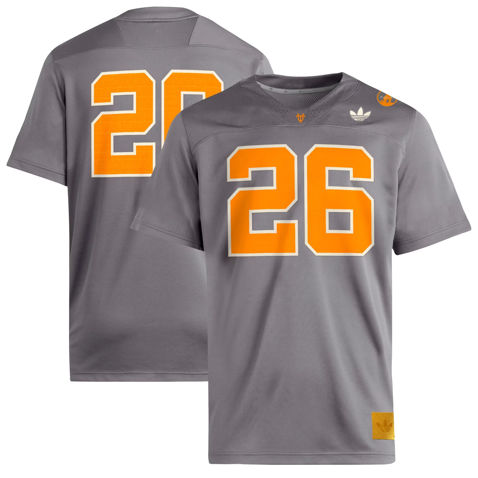 Hunk Wear - #26 Tennessee Volunteers adidas Youth Neyland Legacy Strategy Jersey - Smokey Grey
