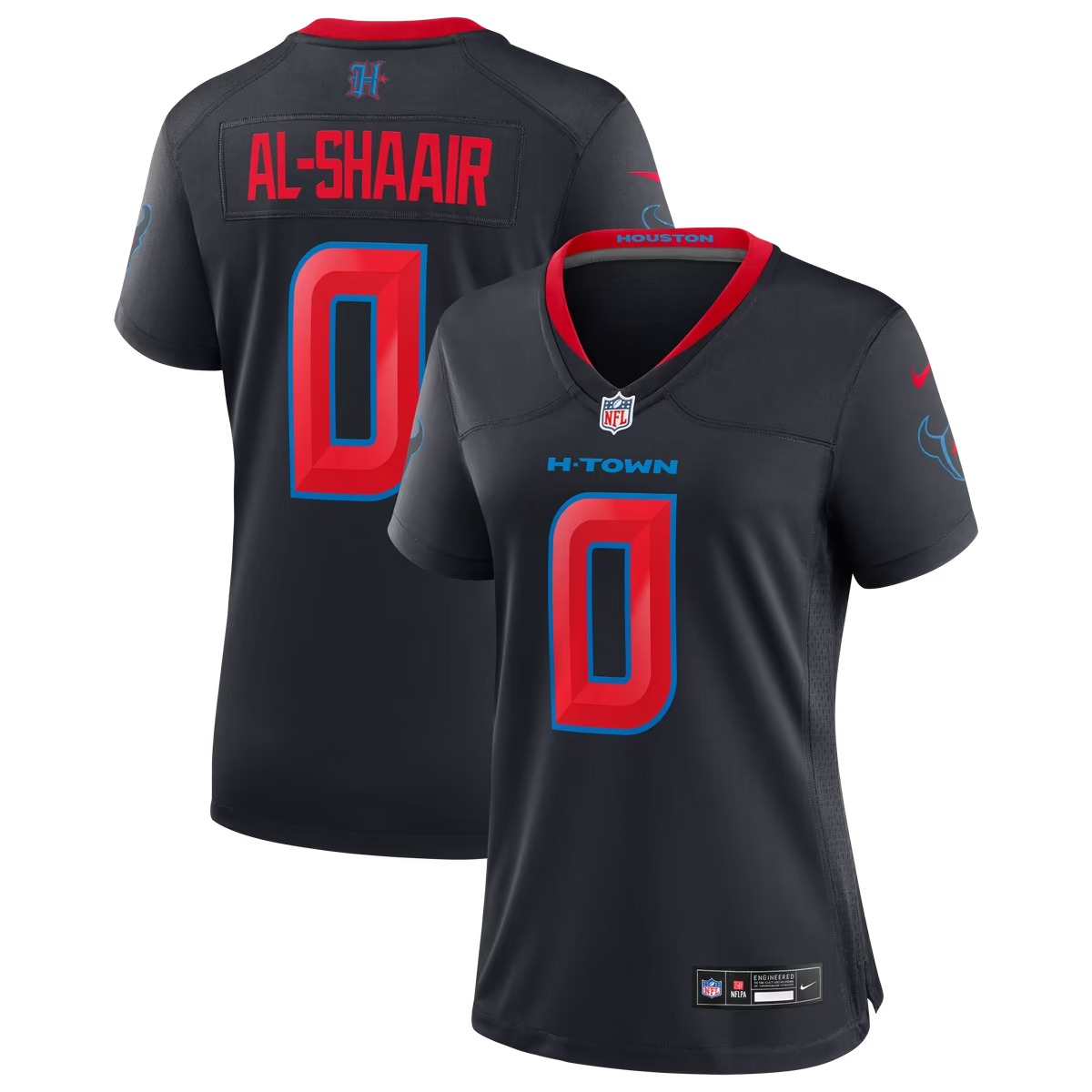 Hunk Wear - Azeez Al-Shaair Houston Texans Nike Women's Alternate Game Jersey - Navy