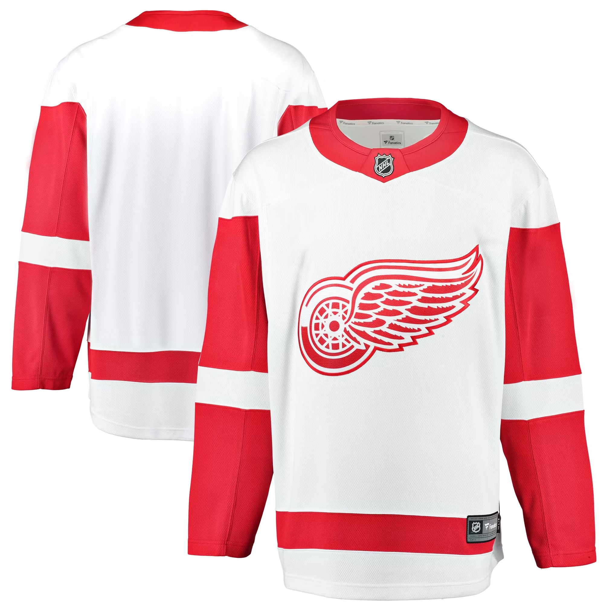 Hunk Wear - Detroit Red Wings Fanatics Breakaway Away Jersey - White