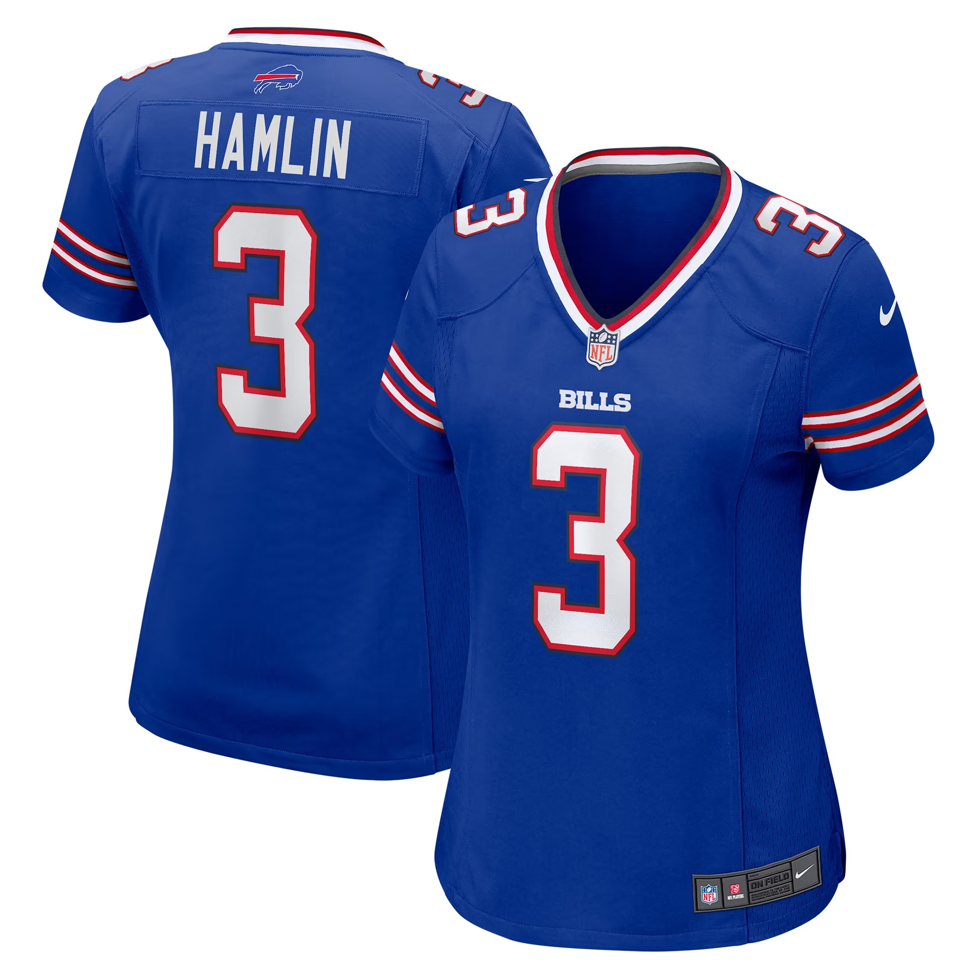 Hunk Wear - Damar Hamlin Buffalo Bills Nike Women's Game Jersey - Royal