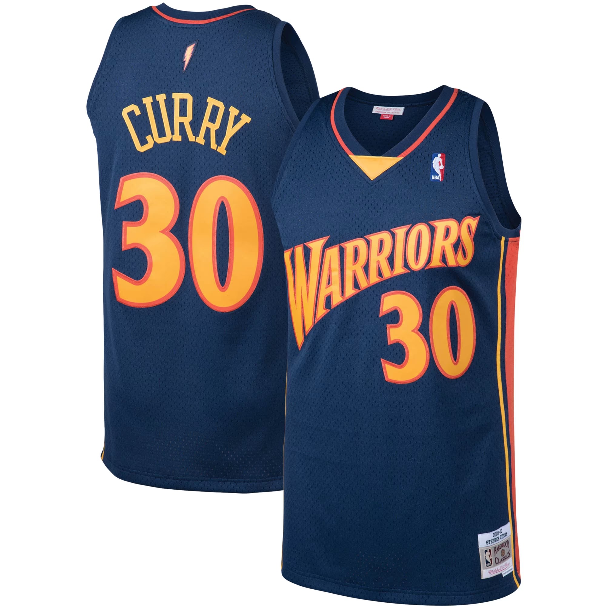 Hunk Wear - Stephen Curry Golden State Warriors Mitchell & Ness 2009_10 Big & Tall Hardwood Classics Swingman Jersey - Navy