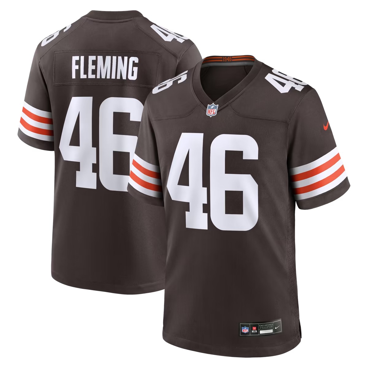 Hunk Wear - Don Fleming Cleveland Browns Nike Retired Player Jersey - Brown