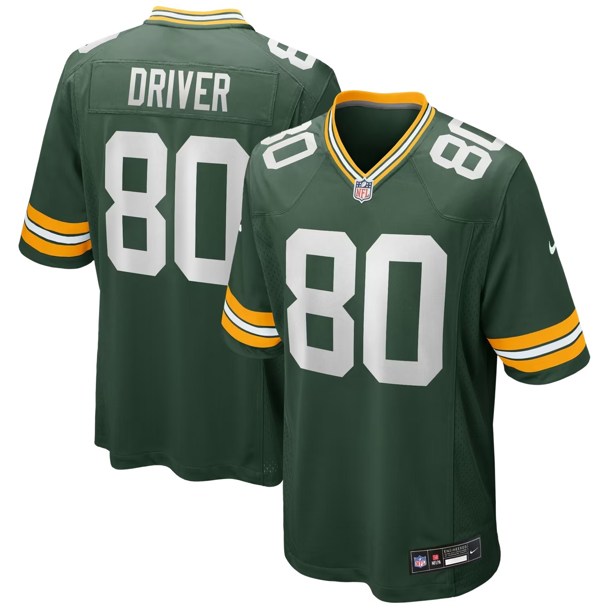 Hunk Wear - Donald Driver Green Bay Packers Nike Game Retired Player Jersey - Green
