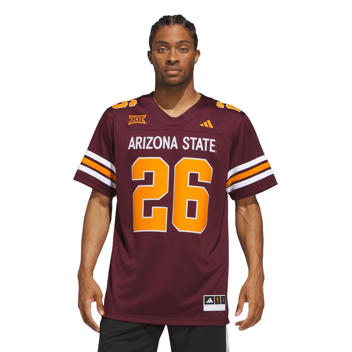 Hunk Wear - #26 Arizona State Sun Devils adidas Roses & Devils Premier Strategy Jersey - Maroon