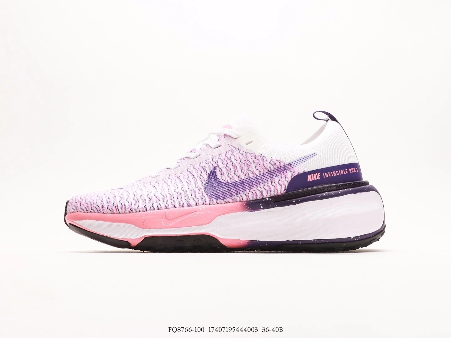 Nike Running Shoes White Pink Purple Knit FQ8766-100