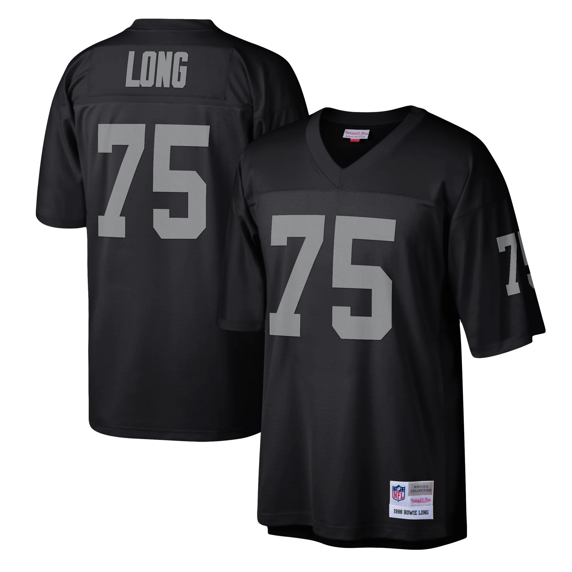 Hunk Wear - Howie Long Las Vegas Raiders Mitchell & Ness Legacy Replica Jersey - Black