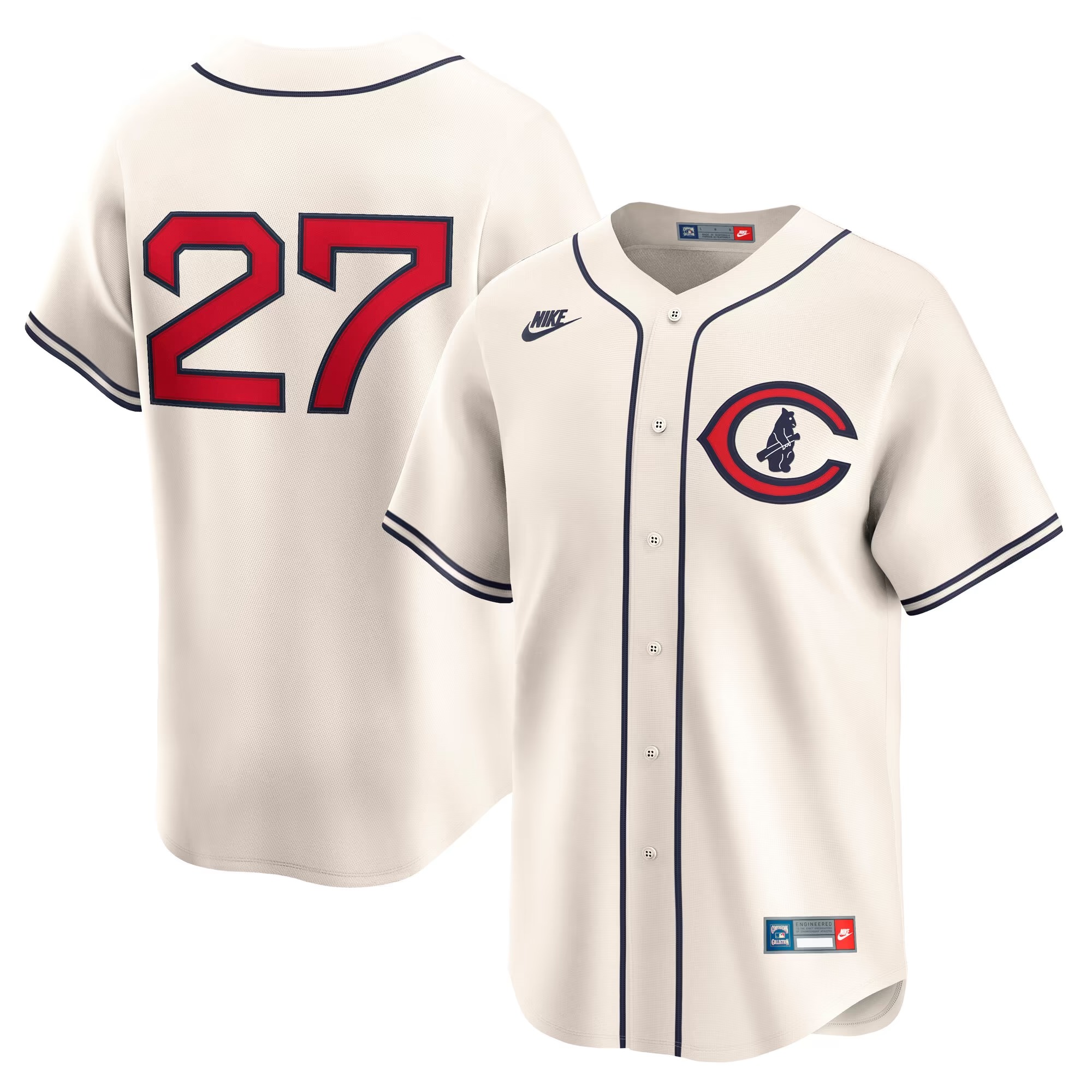 Hunk Wear - Seiya Suzuki Chicago Cubs Nike Throwback Cooperstown Collection Limited Jersey - Cream
