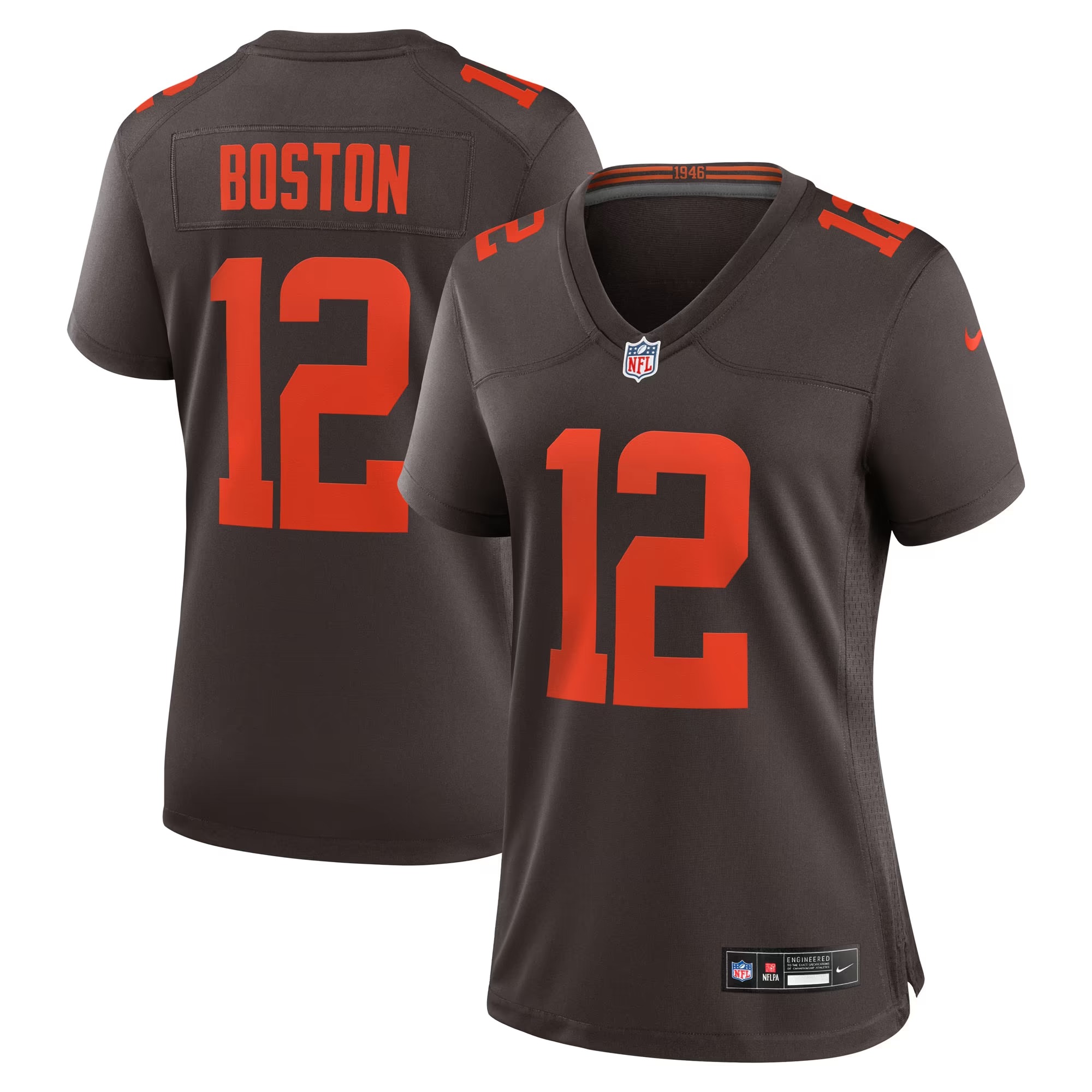 Hunk Wear - Denzel Boston Cleveland Browns Nike Women's Alternate Game Jersey - Brown