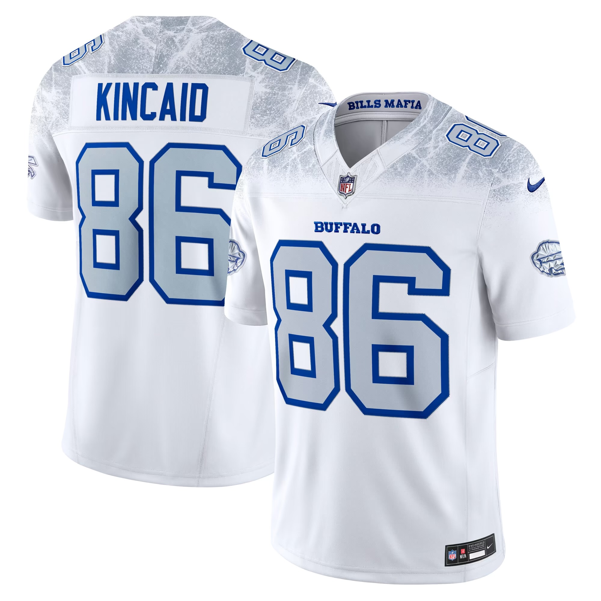 Hunk Wear - Dalton Kincaid Buffalo Bills Nike Rivalries Collection Stitched Limited Jersey - White