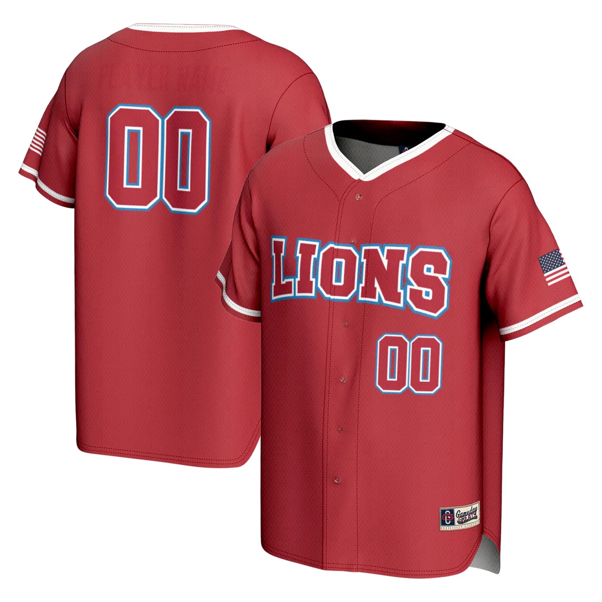 Hunk Wear - Loyola Marymount Lions GameDay Greats Youth NIL Pick-A-Player Lightweight Baseball Jersey - Red