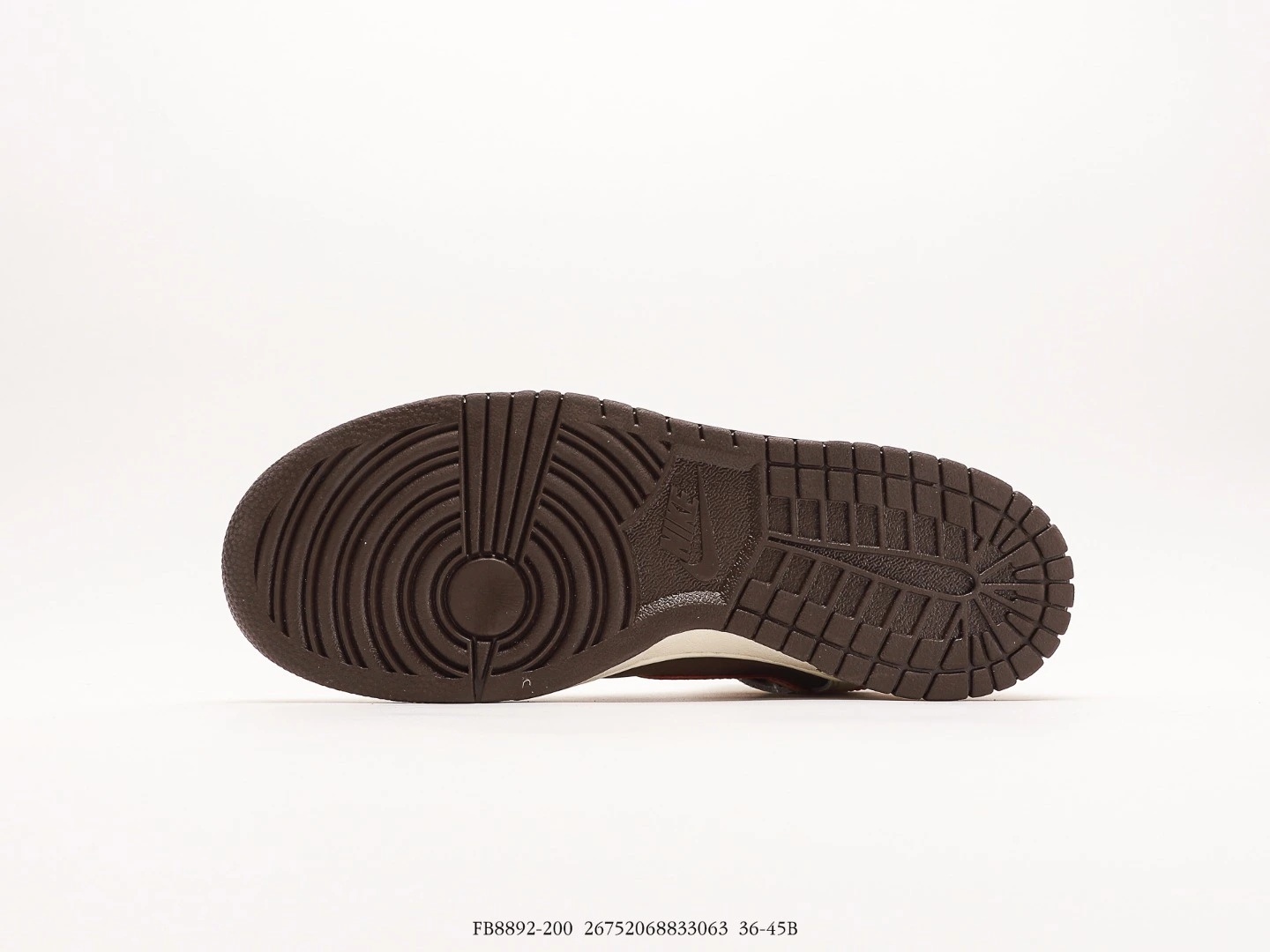 Nike Dunk High Top Sneakers Cream Brown FB8892-200