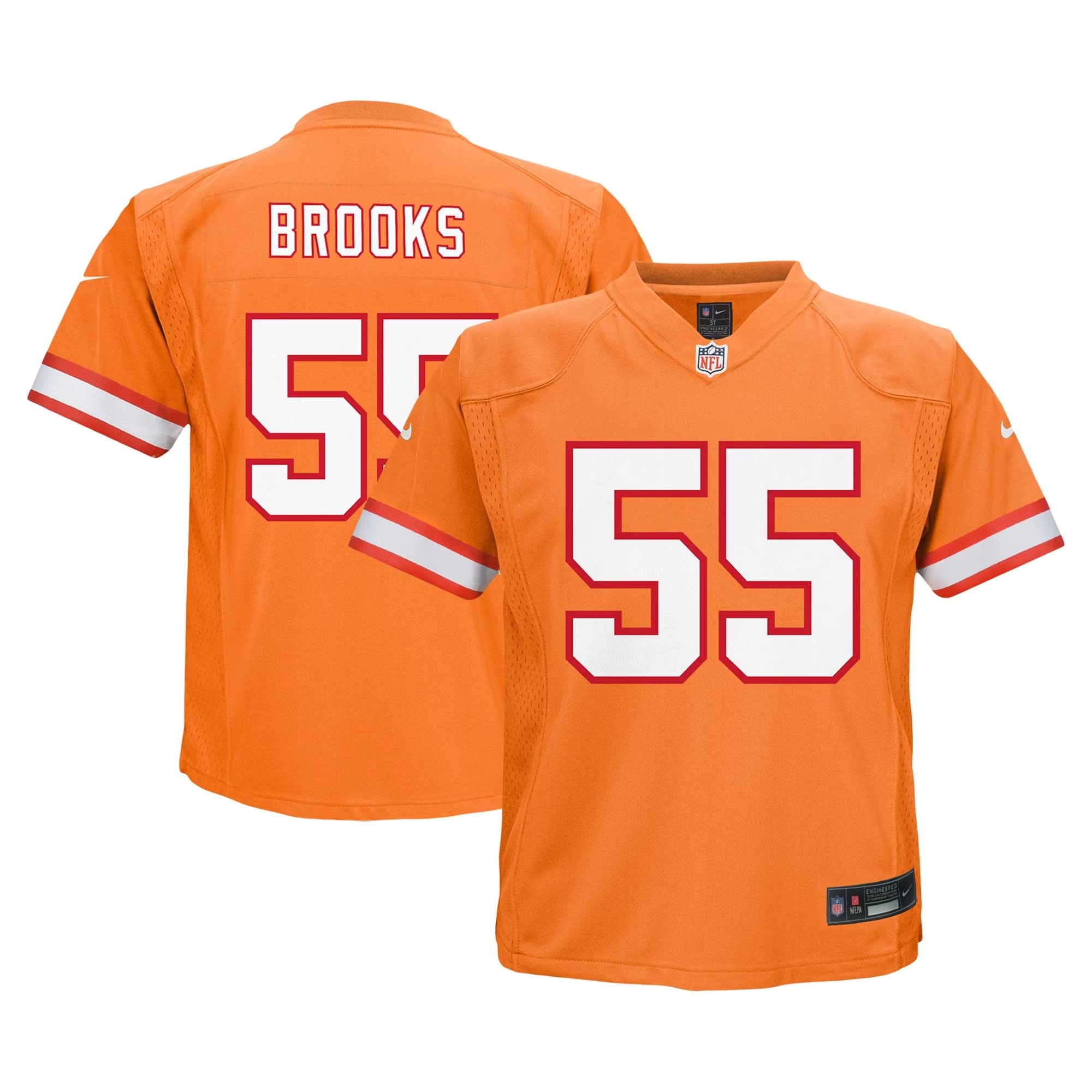 Hunk Wear - Derrick Brooks Tampa Bay Buccaneers Nike Infant Alternate Player Game Jersey - Orange