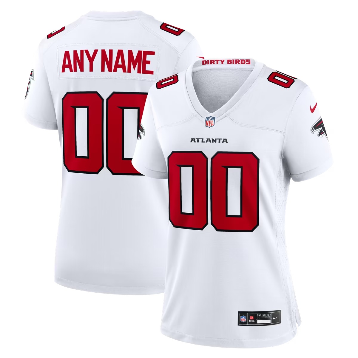 Hunk Wear - Atlanta Falcons Nike Women's Custom Game Jersey - White